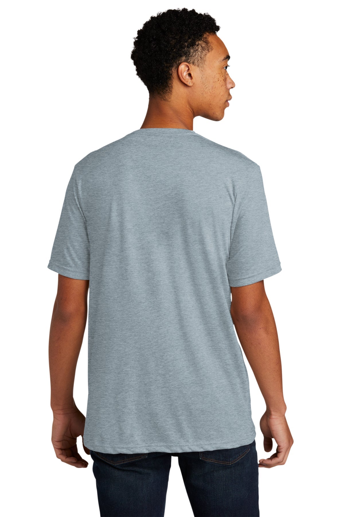 Next Level Unisex Poly Cotton Custom T-Shirts, Stonewash Denim