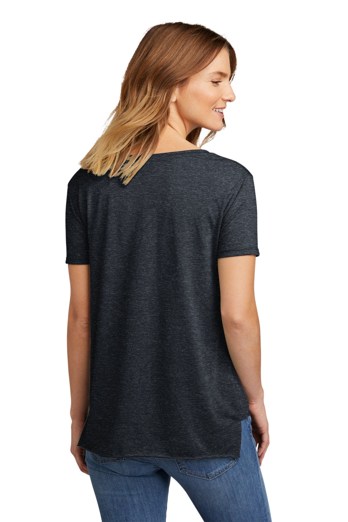 Next Level Women's Festival Scoop Neck Branded T-Shirts, Antique Denim