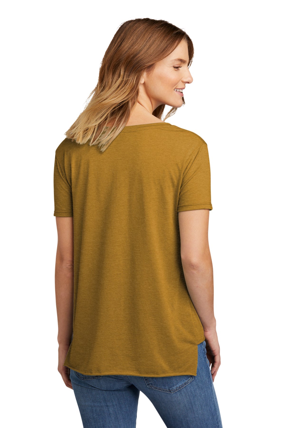 Next Level Women's Festival Scoop Neck Branded T-Shirts, Antique Gold