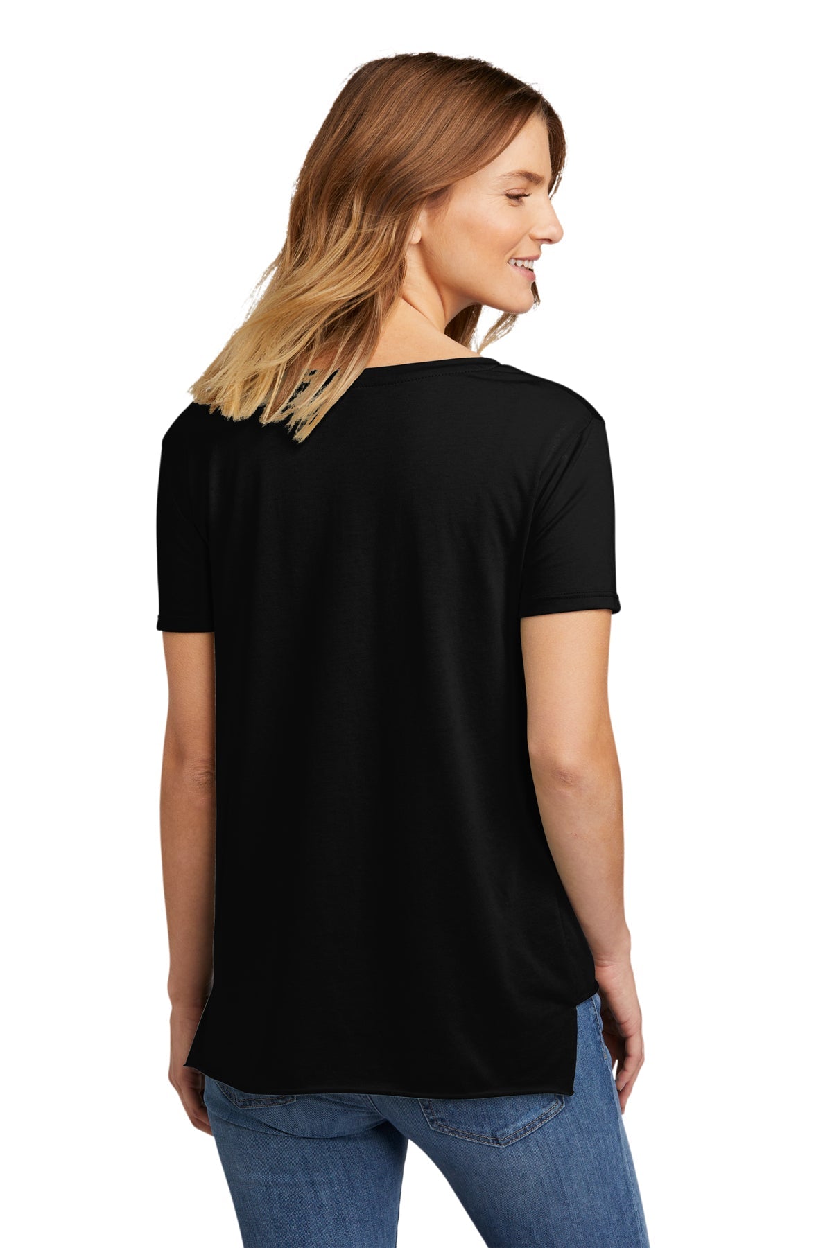 Next Level Women's Festival Scoop Neck Branded T-Shirts, Black