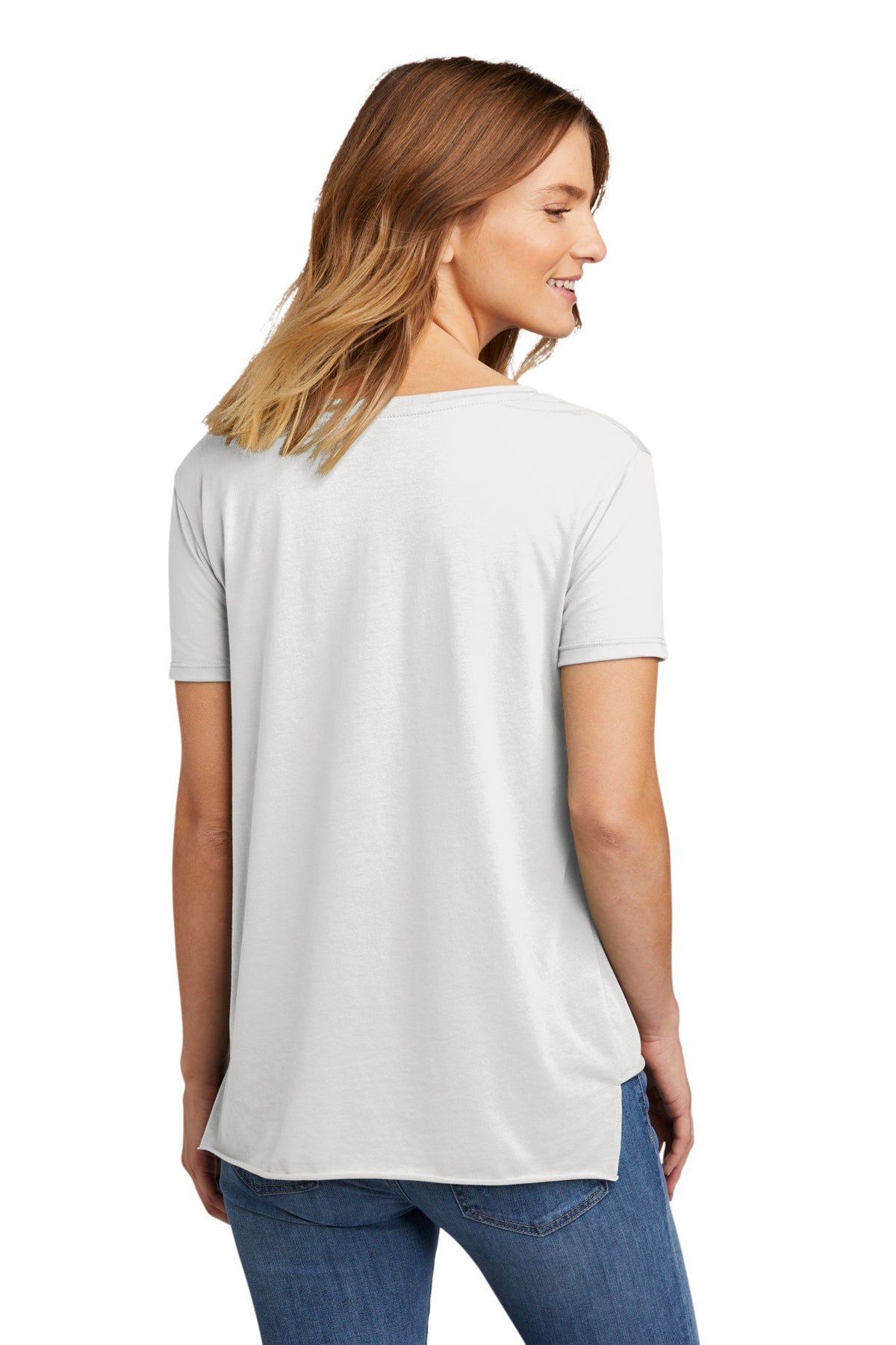Next Level Women's Festival Scoop Neck Branded T-Shirts, White