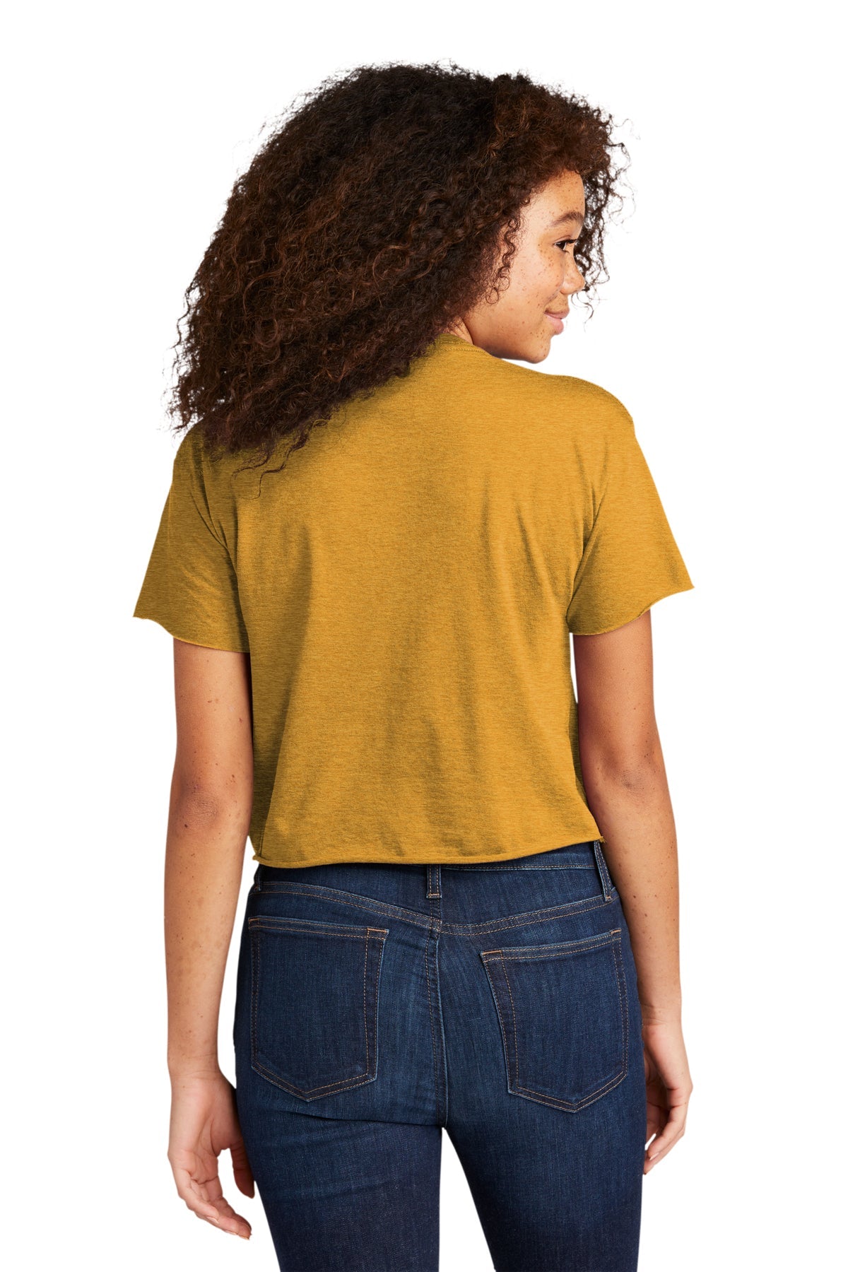 Next Level Women's Festival Cali Crop Custom Tee's, Antique Gold