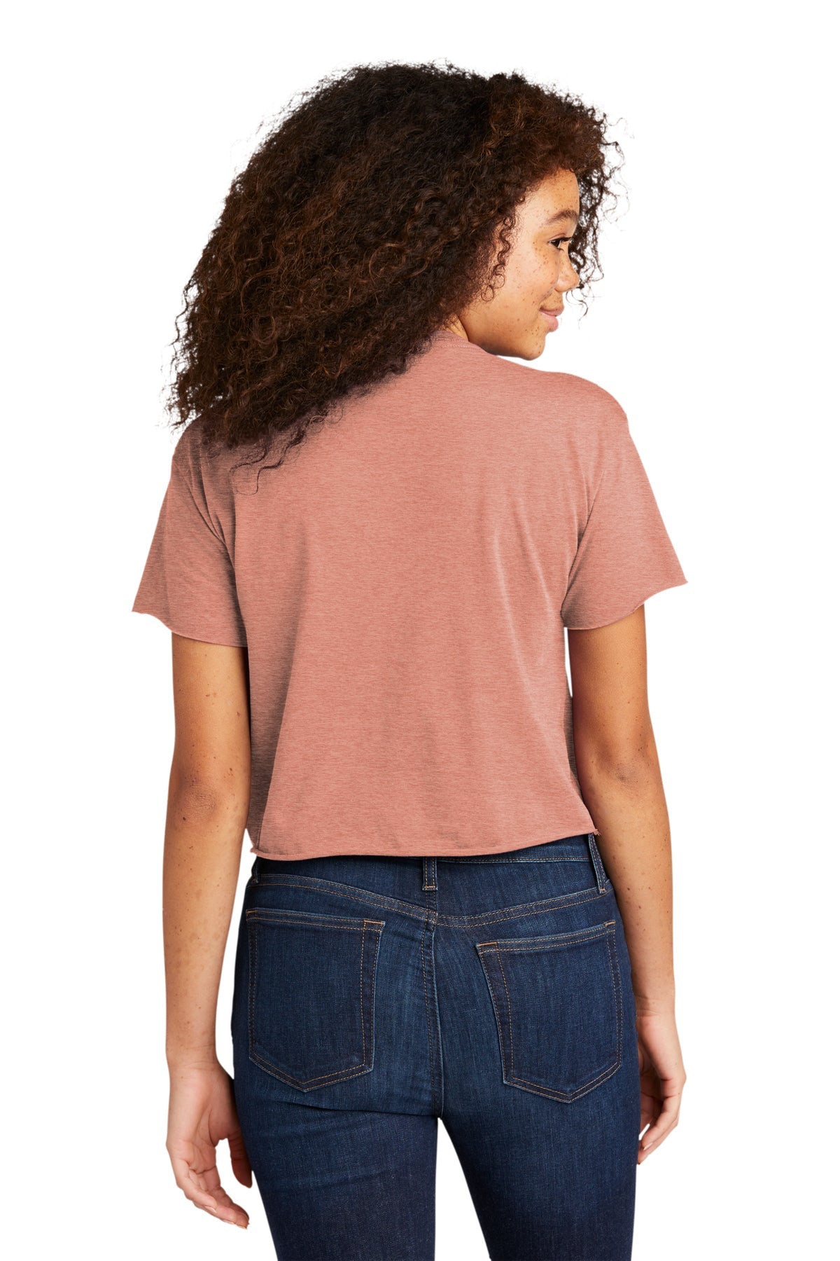 Next Level Women's Festival Cali Crop Custom Tee's, Desert Pink