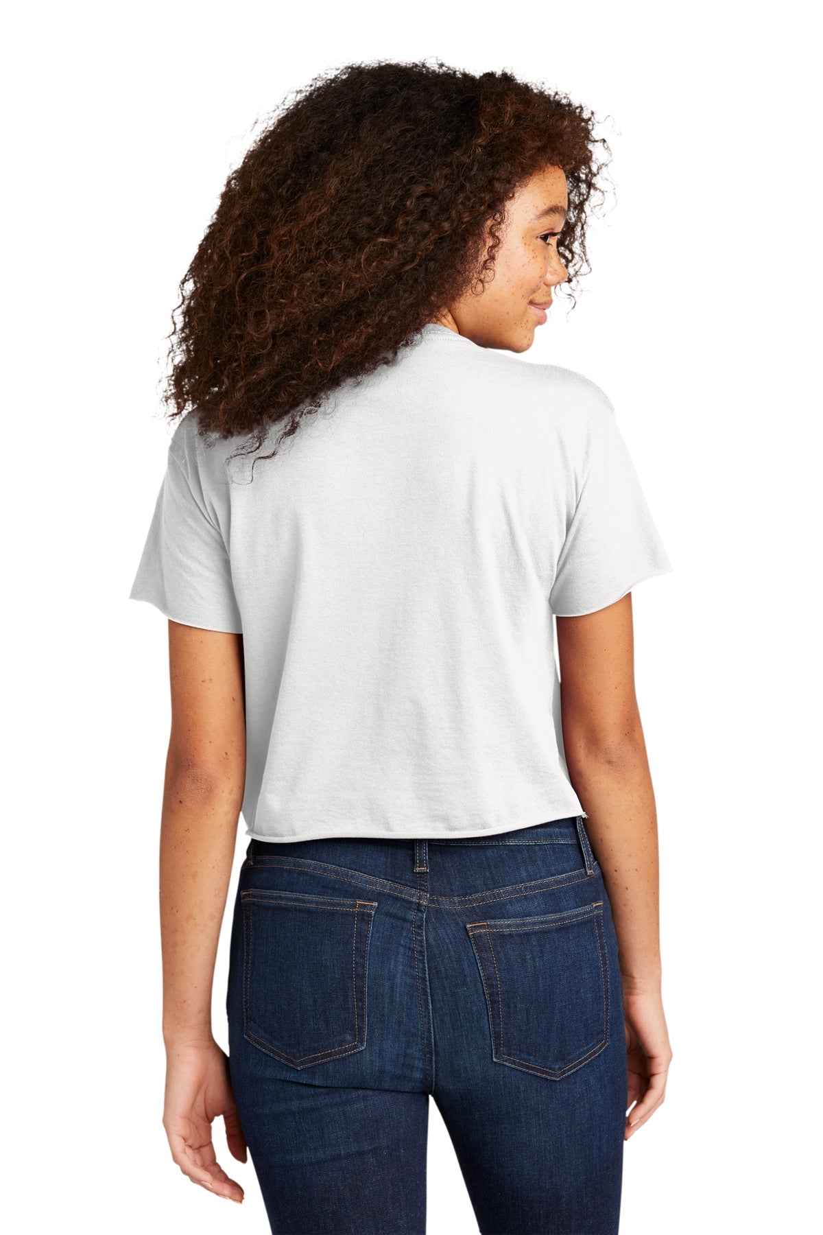 Next Level Women's Festival Cali Crop Custom Tee's, White