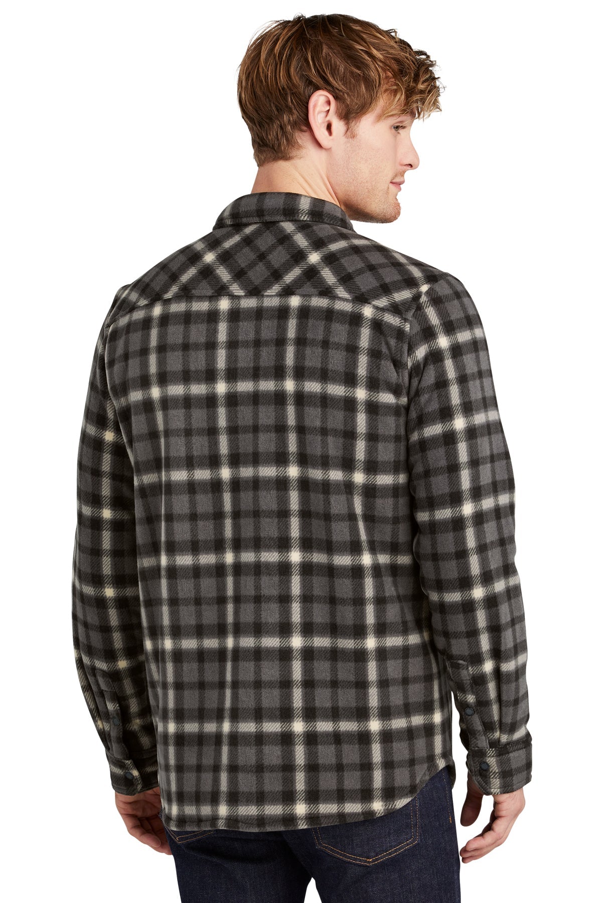 Eddie Bauer Woodland Branded Shirt Jackets, Grey Steel Bone [Dunbar]