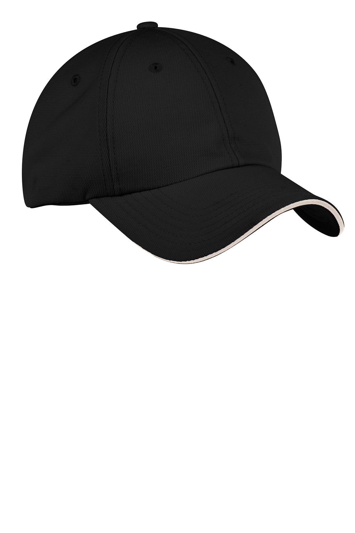Port Authority Dry Zone Custom Caps, Black/ Stone
