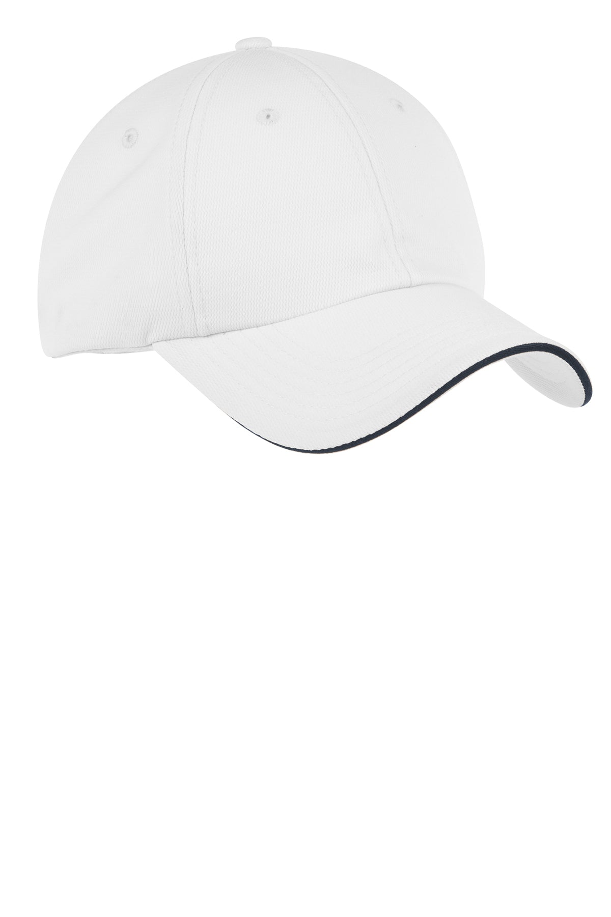 Port Authority Dry Zone Custom Caps, White/ Classic Navy