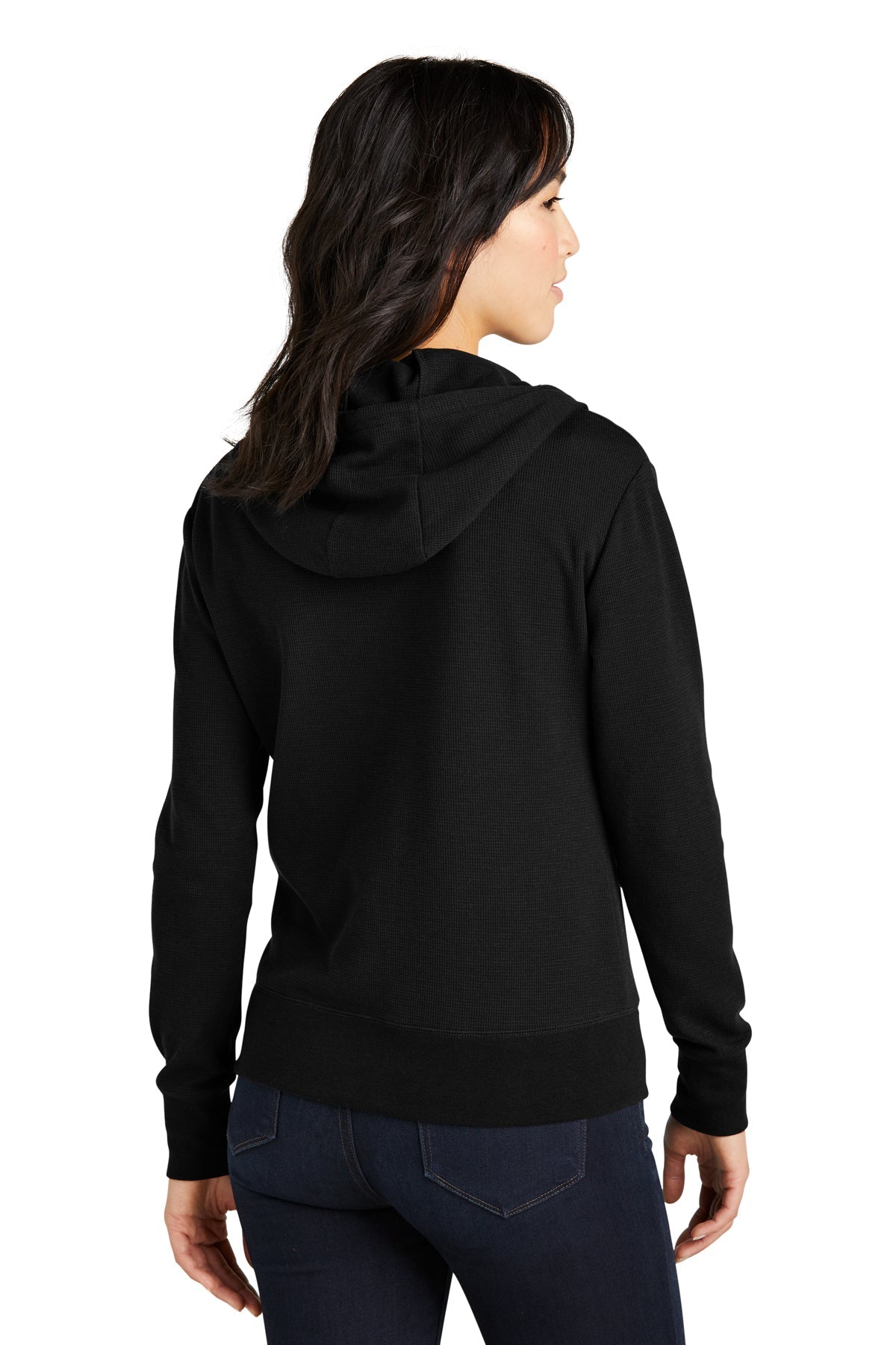 New Era Ladies Thermal Custom Zip Hoodies, Black [Mosaic Animal Emergency and Specialty]