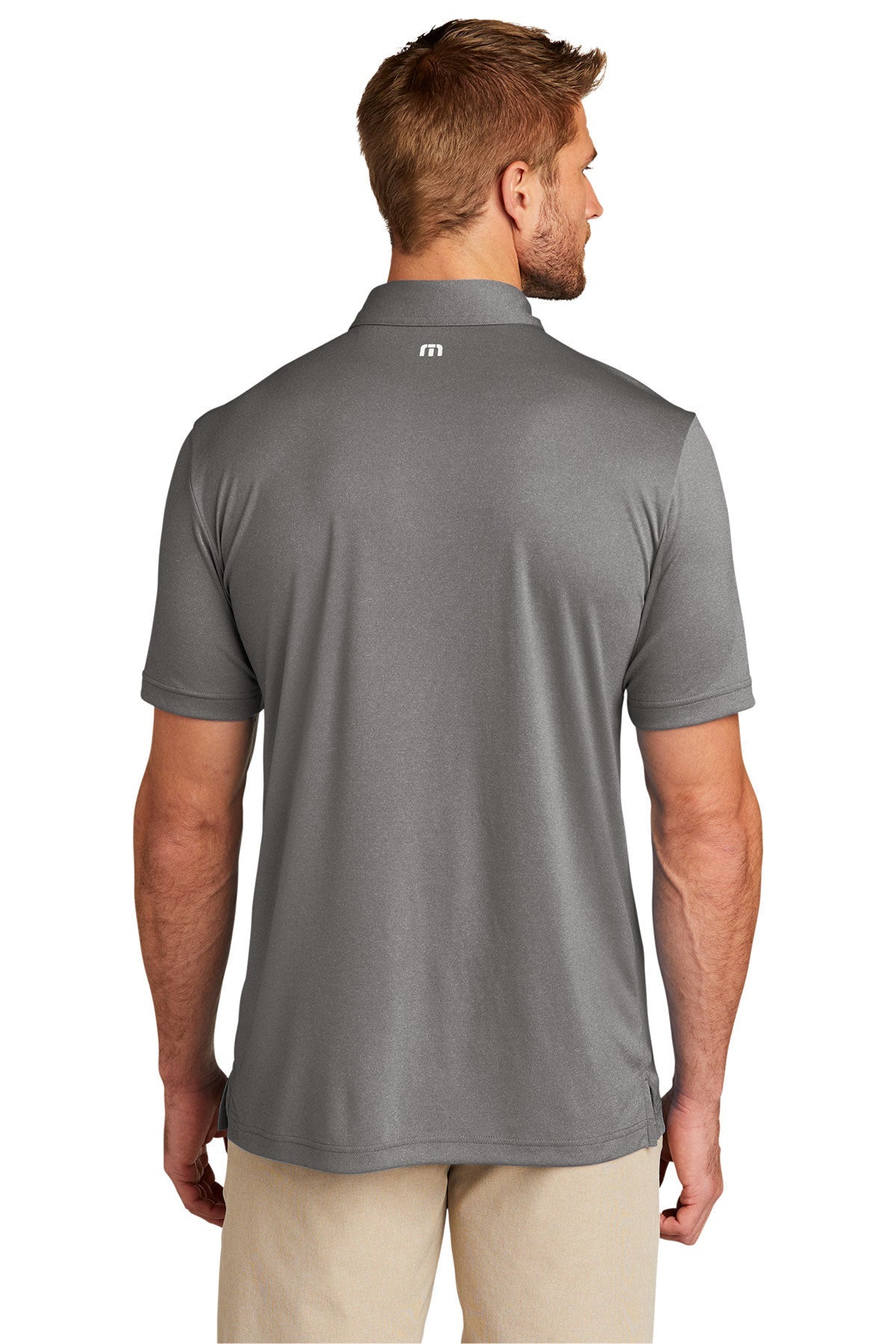 TravisMathew Coto Performance Polo Quiet Shade Grey Heather