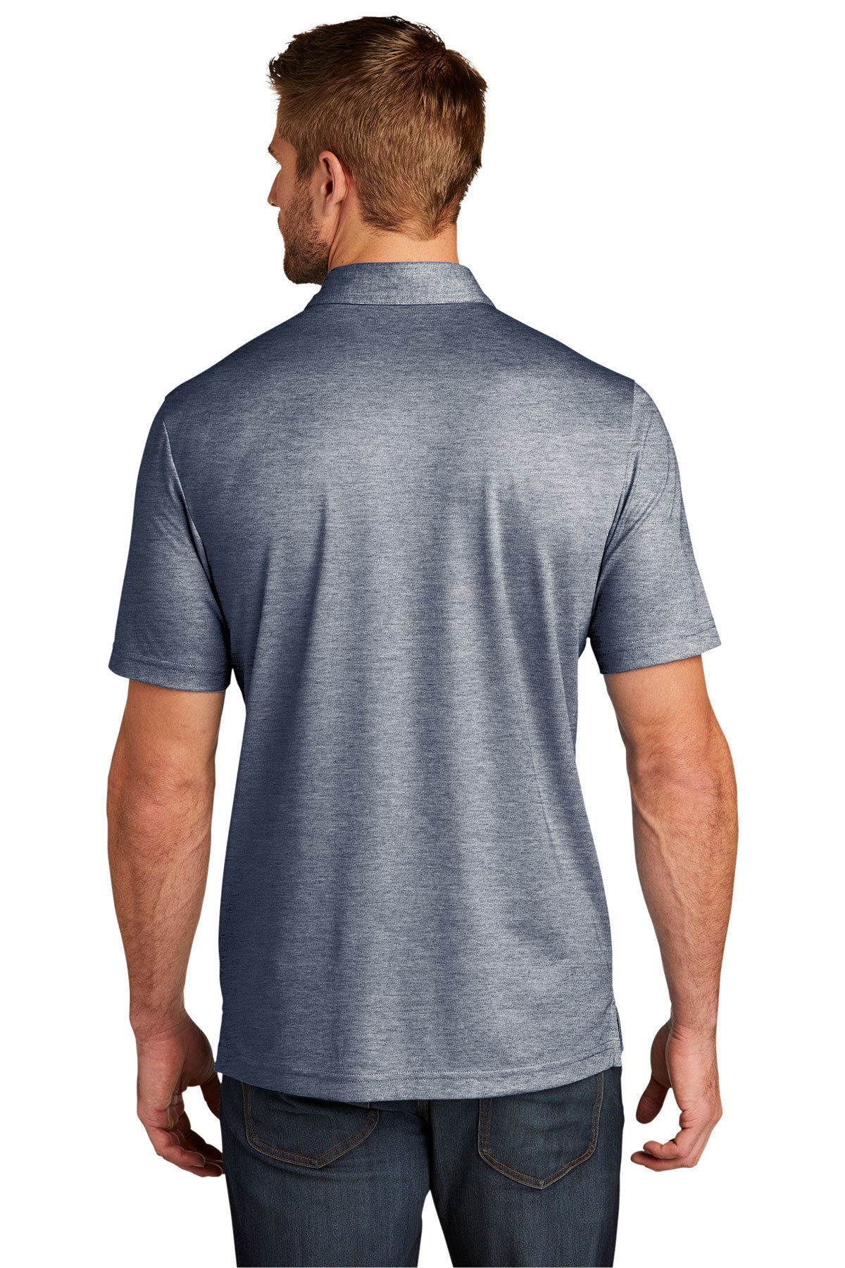 TravisMathew Oceanside Heather Polo Blue Nights Heather [NARENCO]