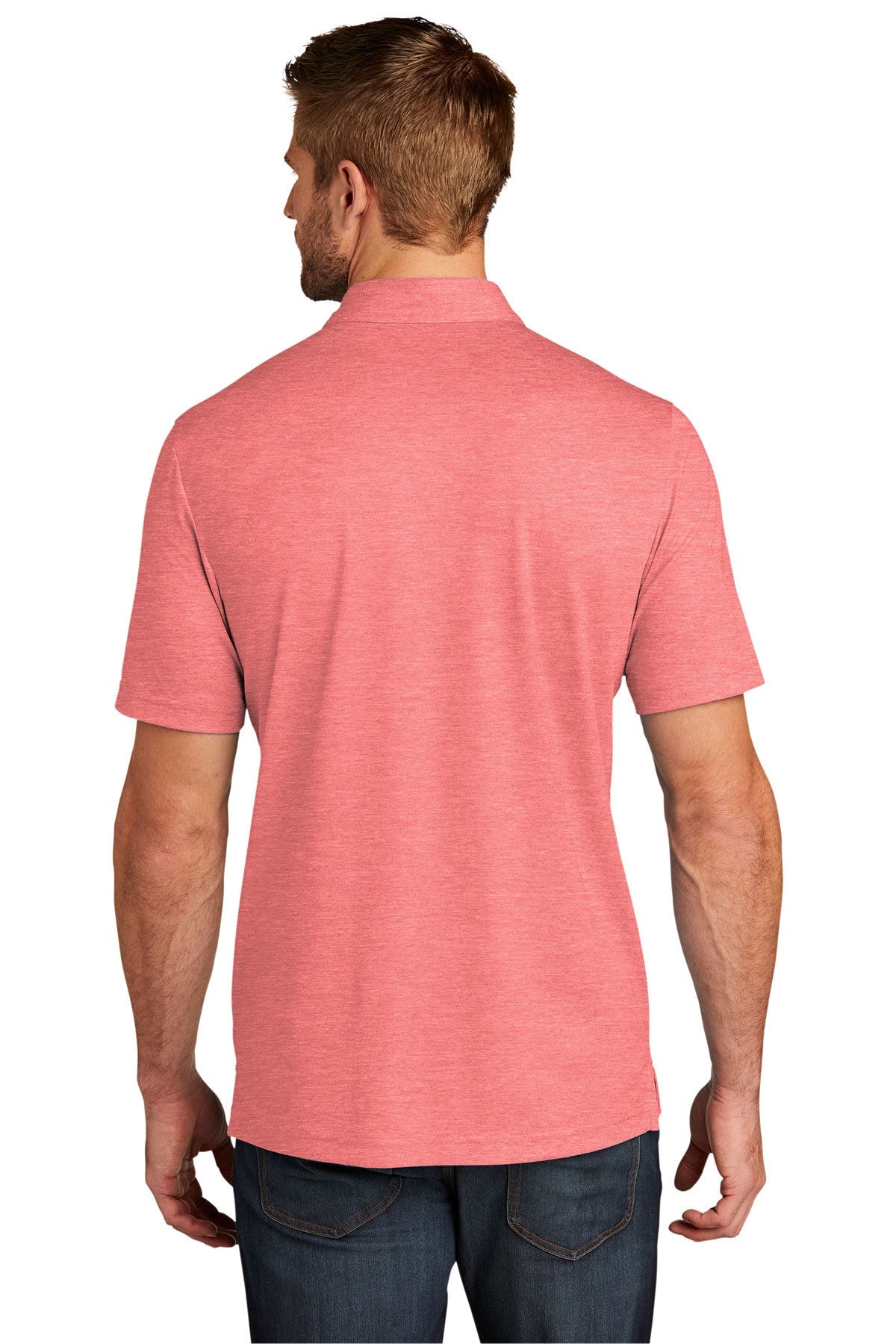 TravisMathew Oceanside Heather Polo Cardinal Heather