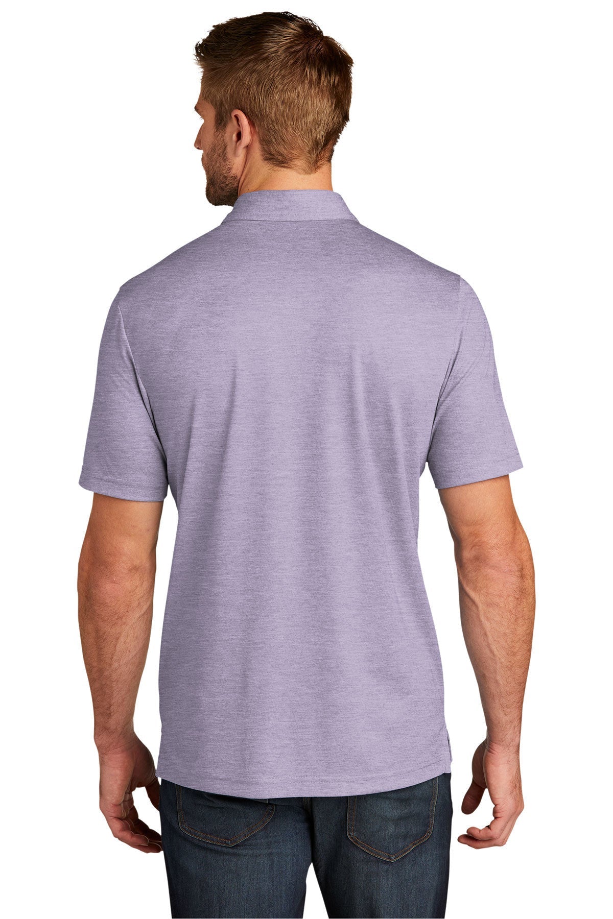 TravisMathew Oceanside Heather Polo Purple Sage Heather