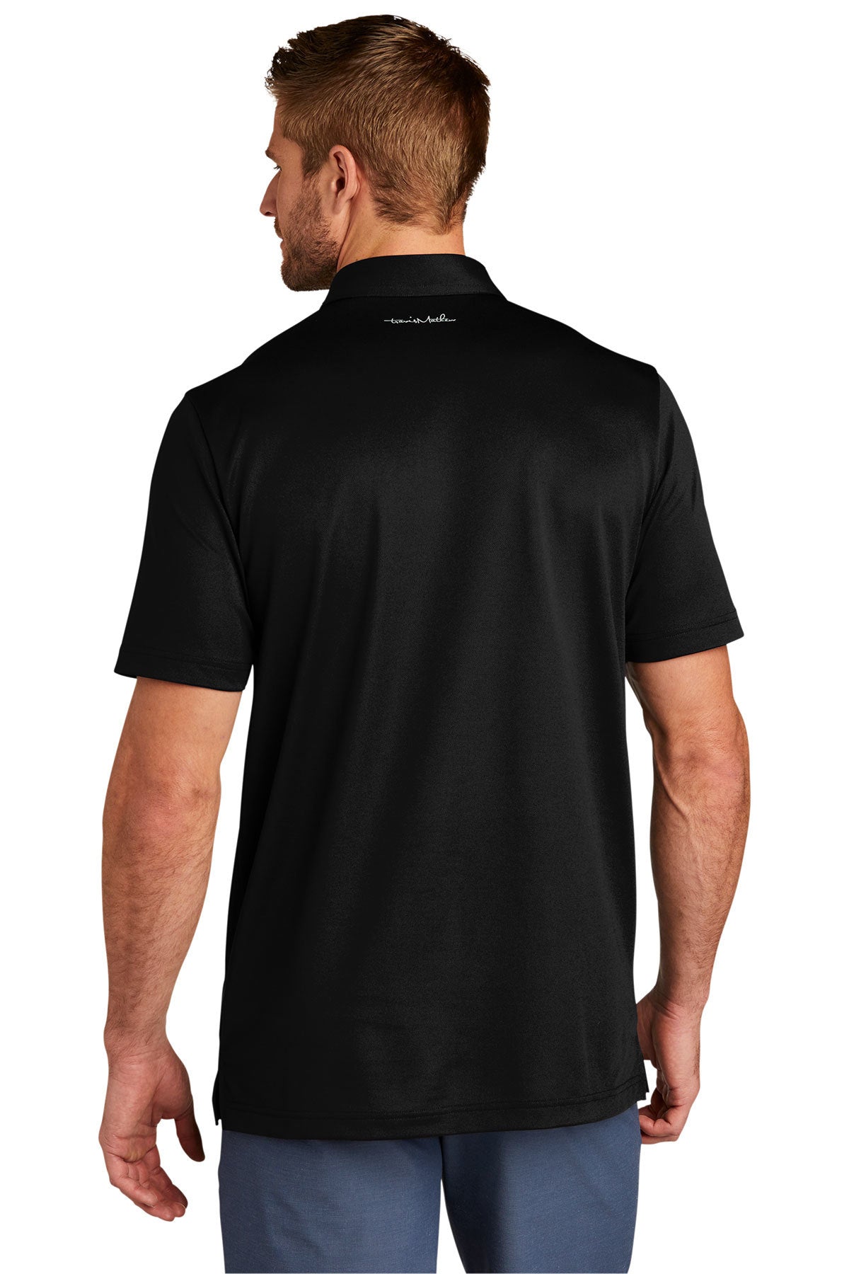 TravisMathew Cabana Chest Stripe Polo Black