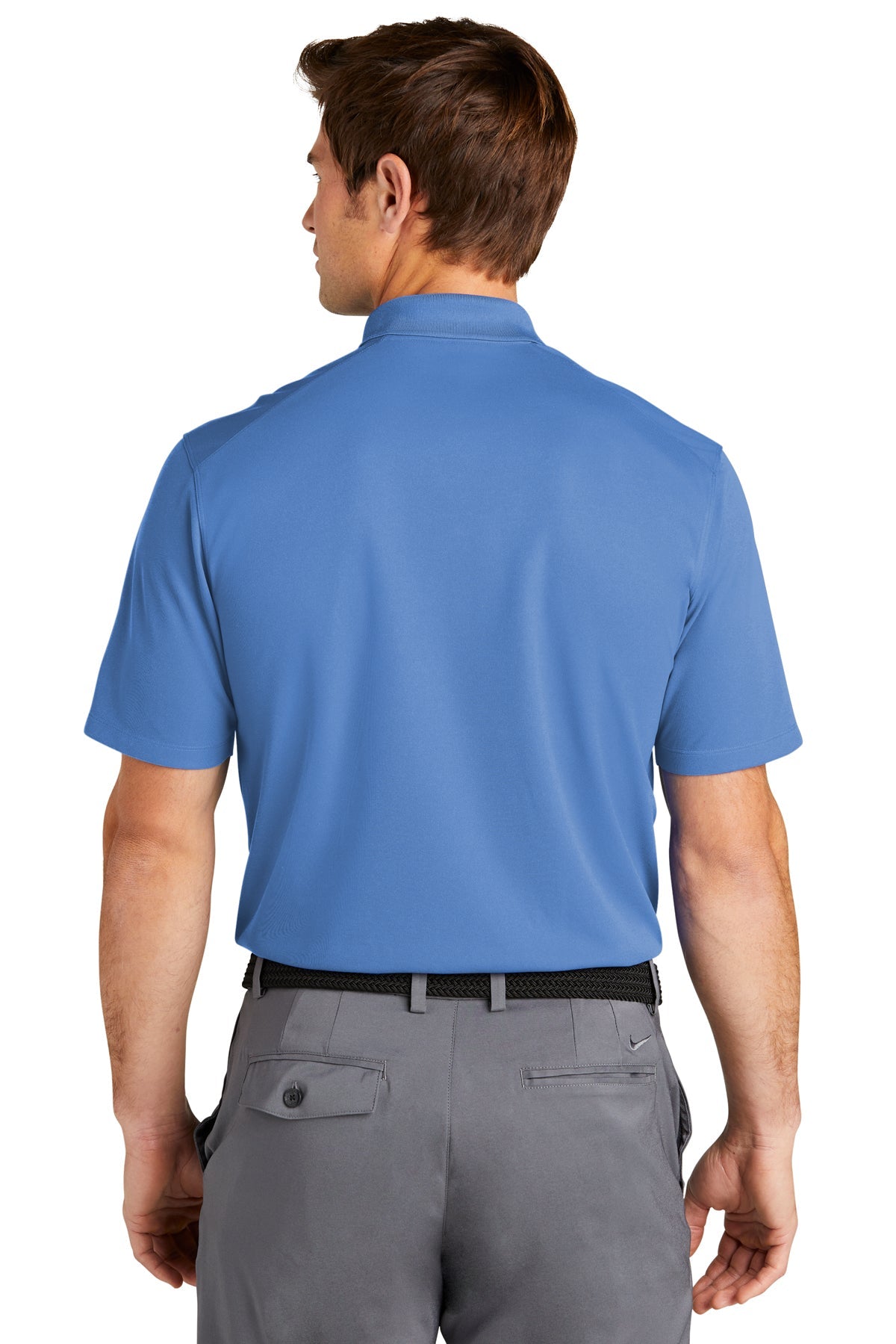 Nike Dri-FIT Micro Pique Customized Polos, Valor Blue [AL Adams Construction]