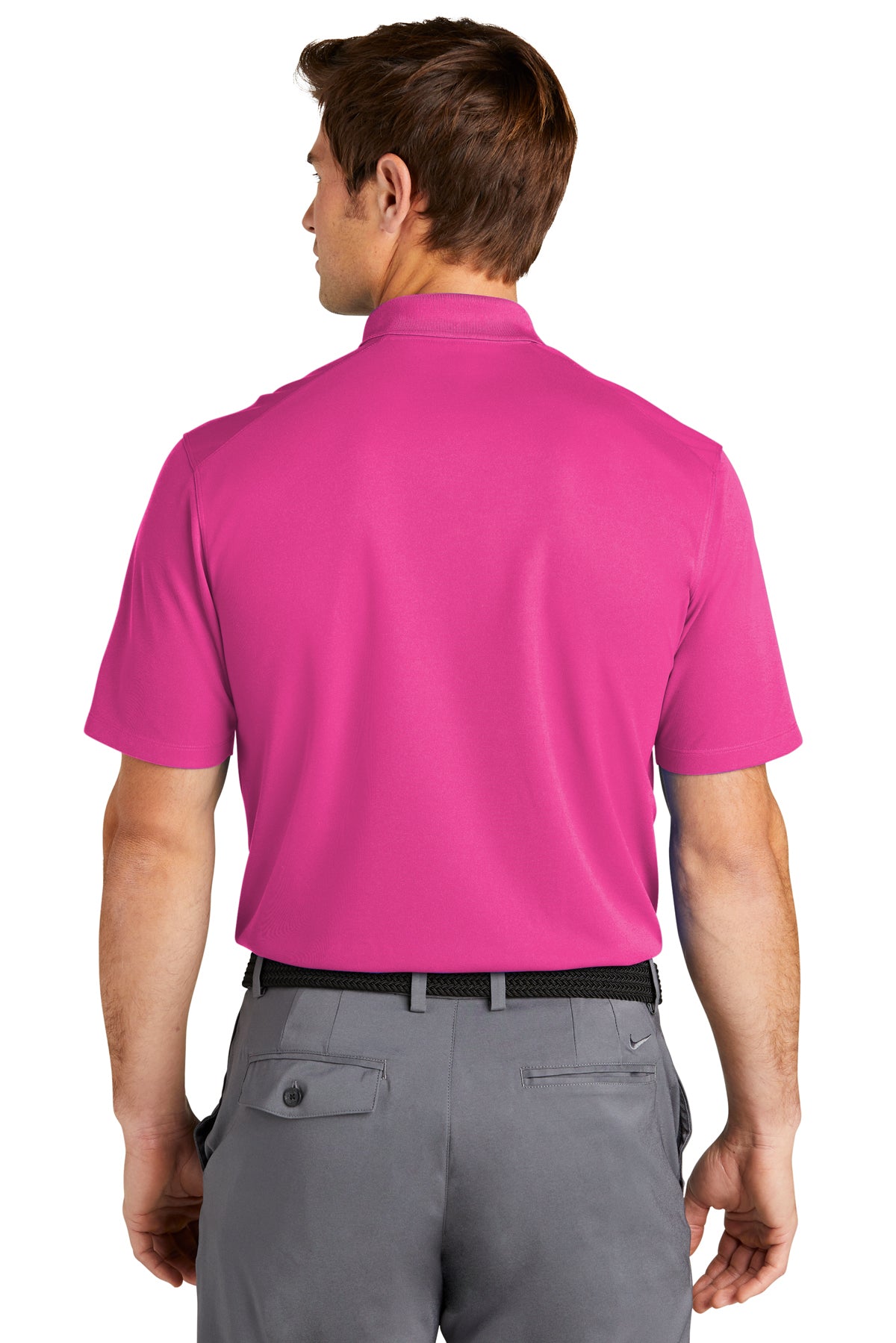 Nike Dri-FIT Micro Pique Customized Polos, Vivid Pink