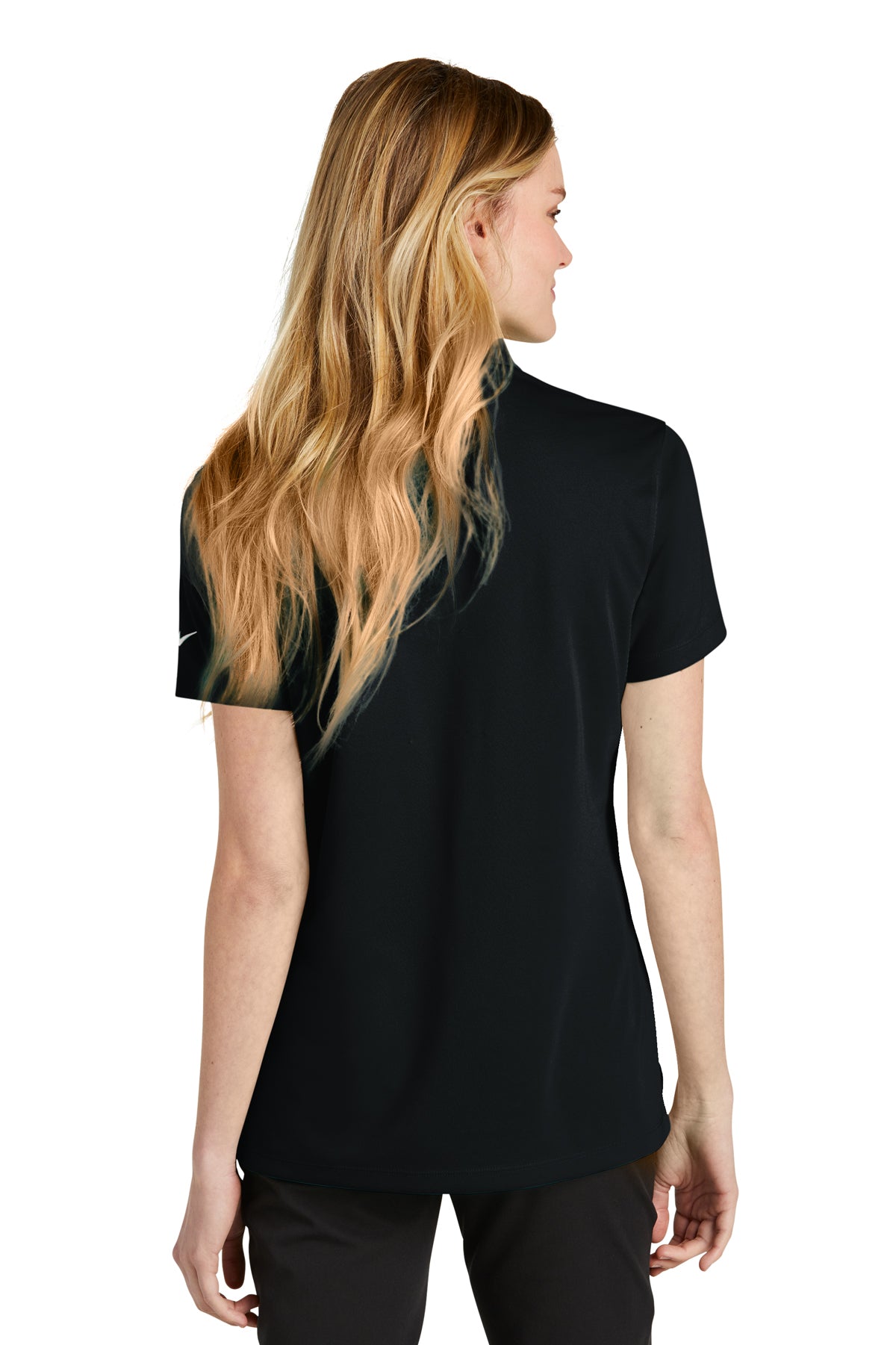 Nike Ladies Dri-FIT Micro Pique Customized Polos, Black [St Louis Music]