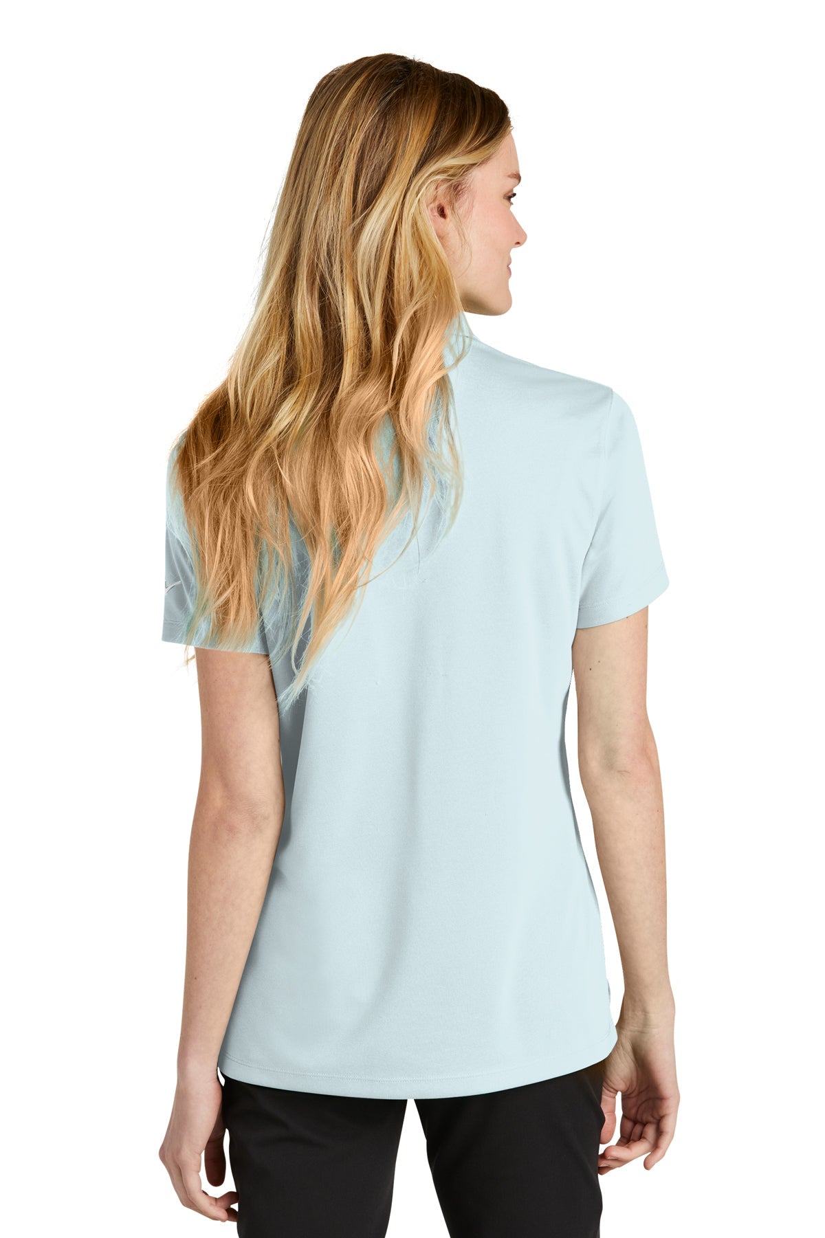 Nike Ladies Dri-FIT Micro Pique Customized Polos, Blue Tint [Dunbar]