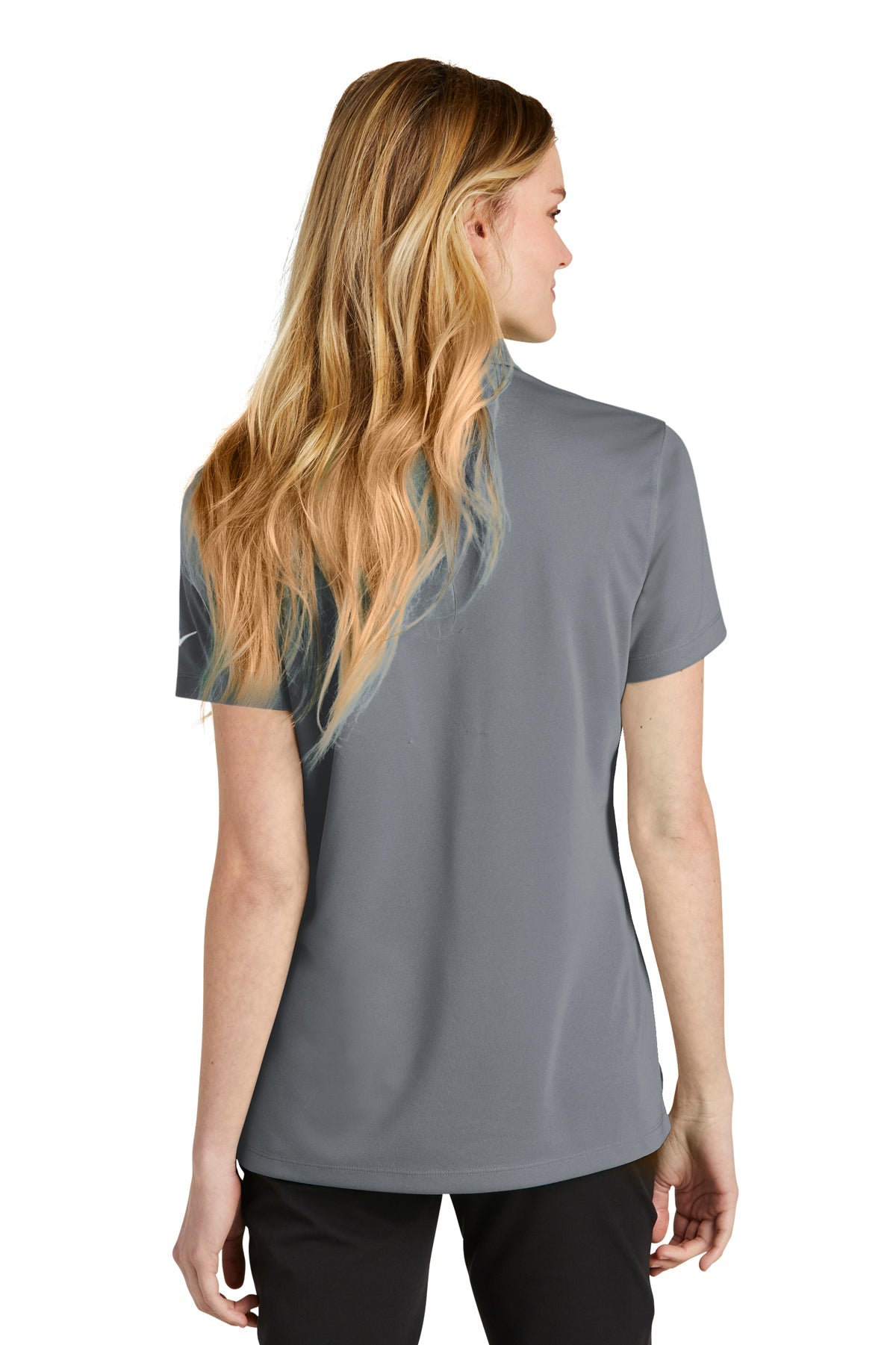 Nike Ladies Dri-FIT Micro Pique Customized Polos, Cool Grey [St Louis Music]