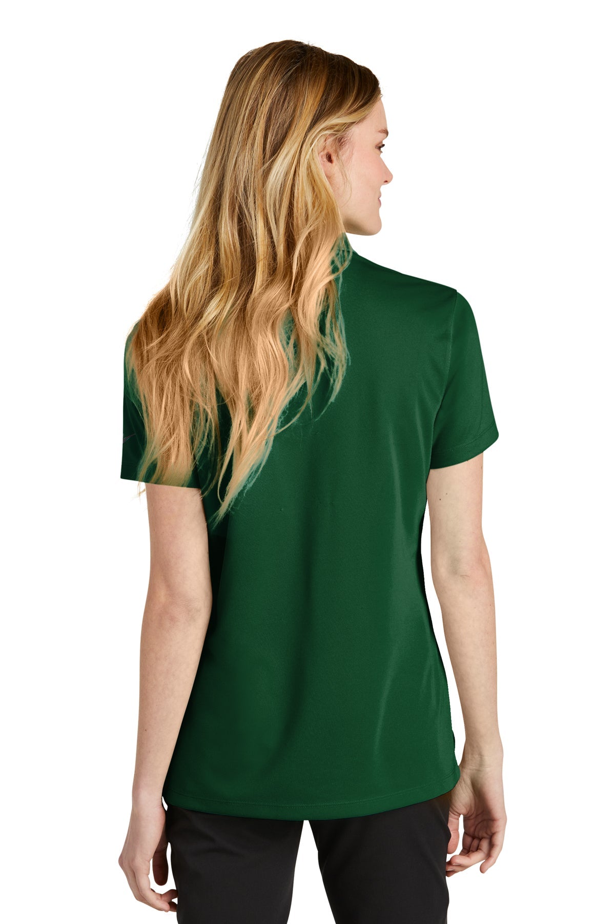 Nike Ladies Dri-FIT Micro Pique Customized Polos, Gorge Green