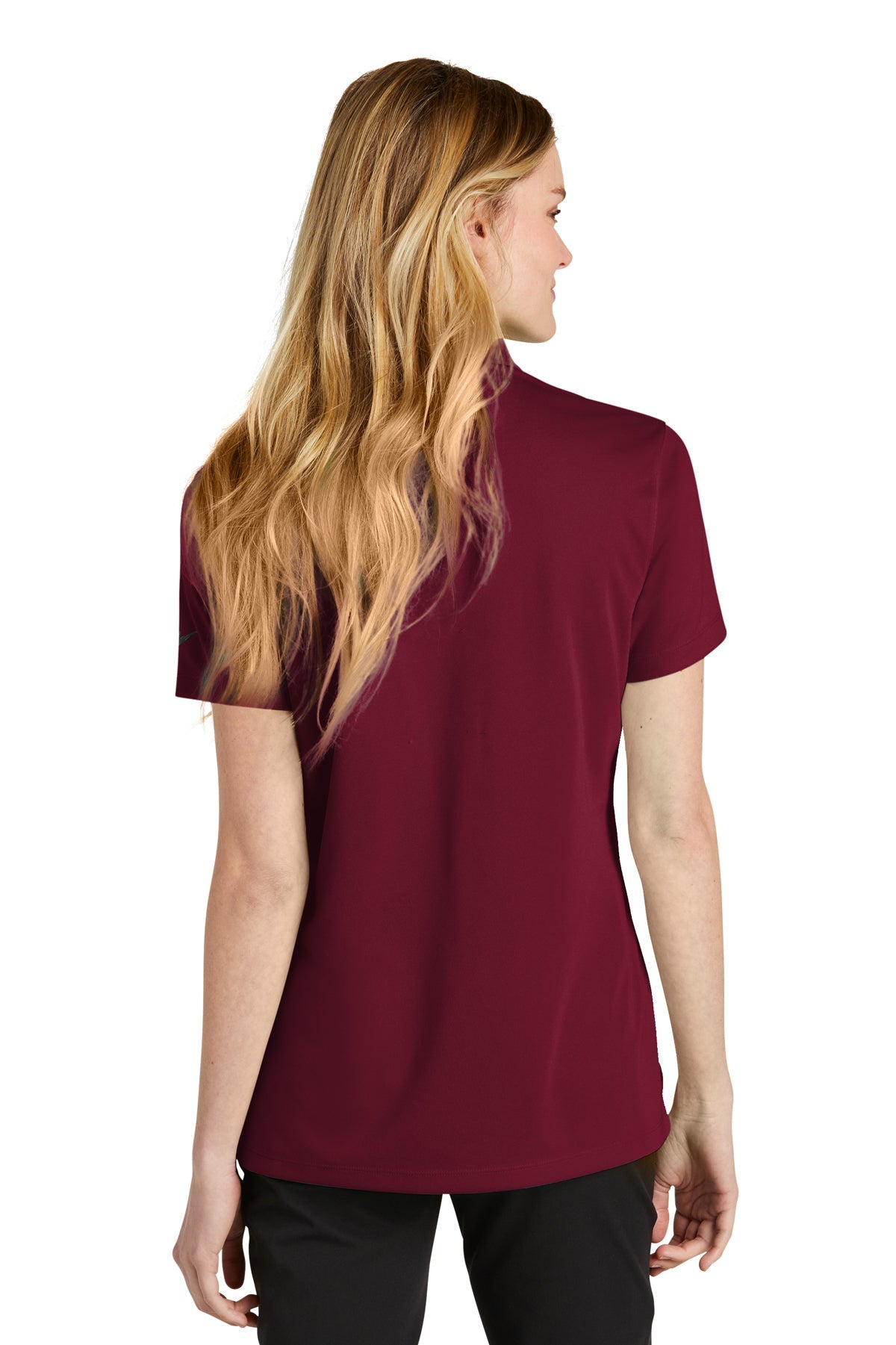 Nike Ladies Dri-FIT Micro Pique Customized Polos, Team Red