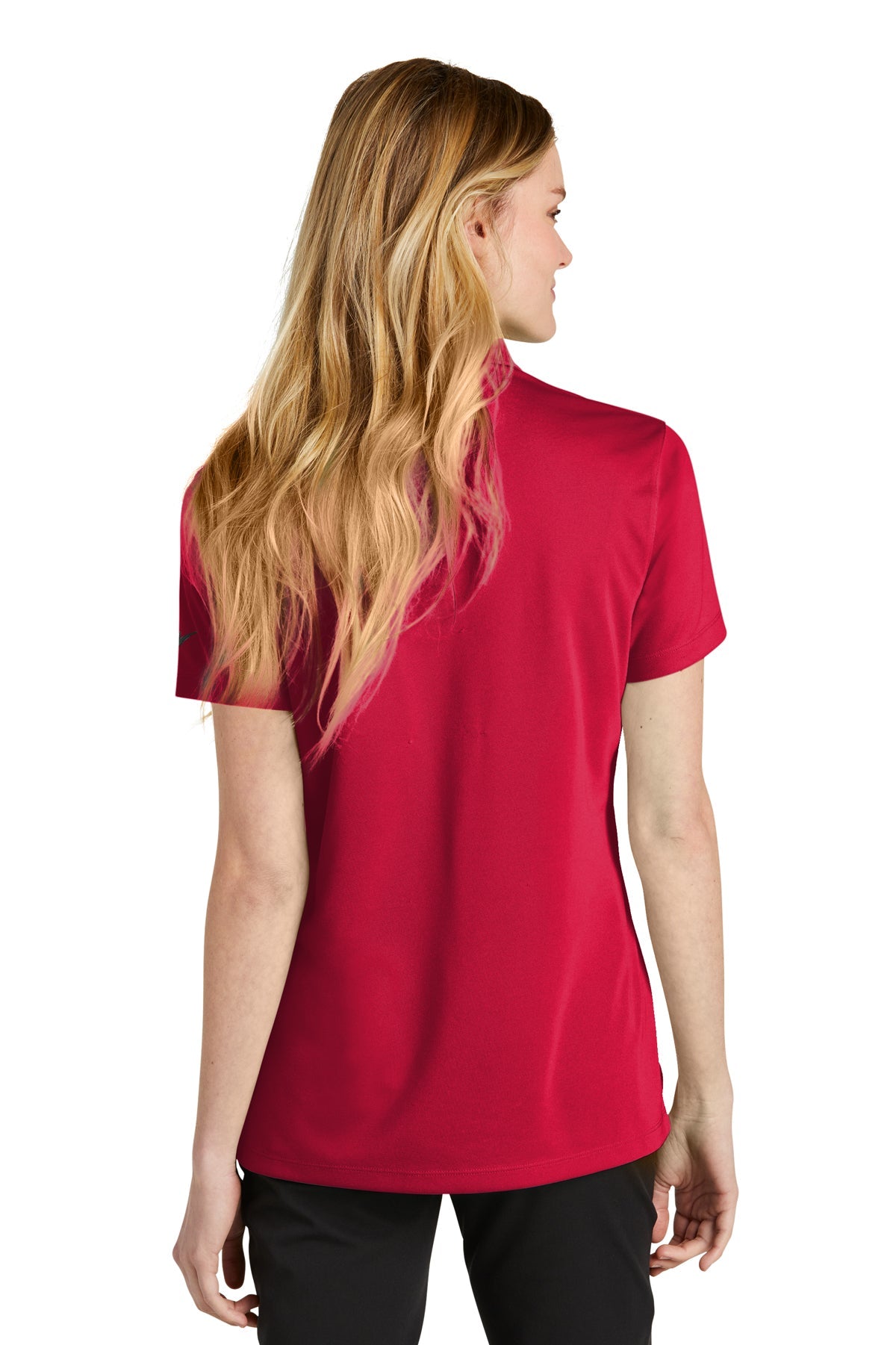 Nike Ladies Dri-FIT Micro Pique Customized Polos, University Red [St Louis Music]