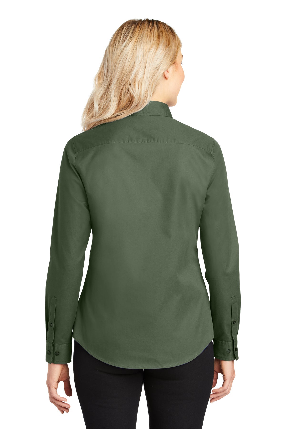port authority_l608 _clover green_company_logo_button downs