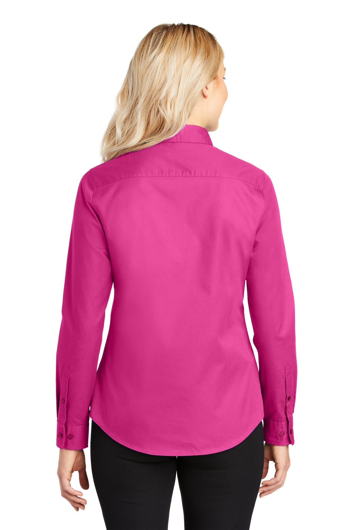 port authority_l608 _tropical pink_company_logo_button downs