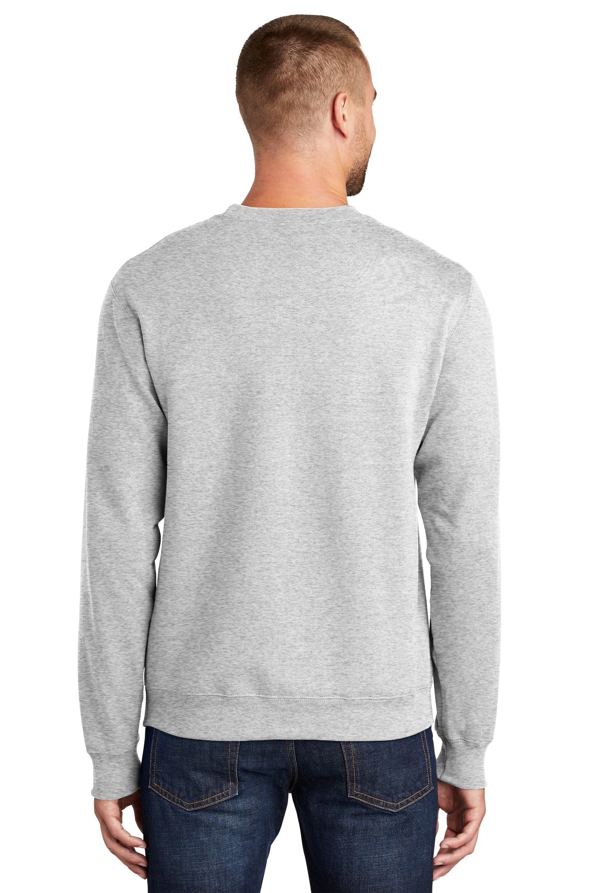 port & company_pc90 _ash_company_logo_sweatshirts