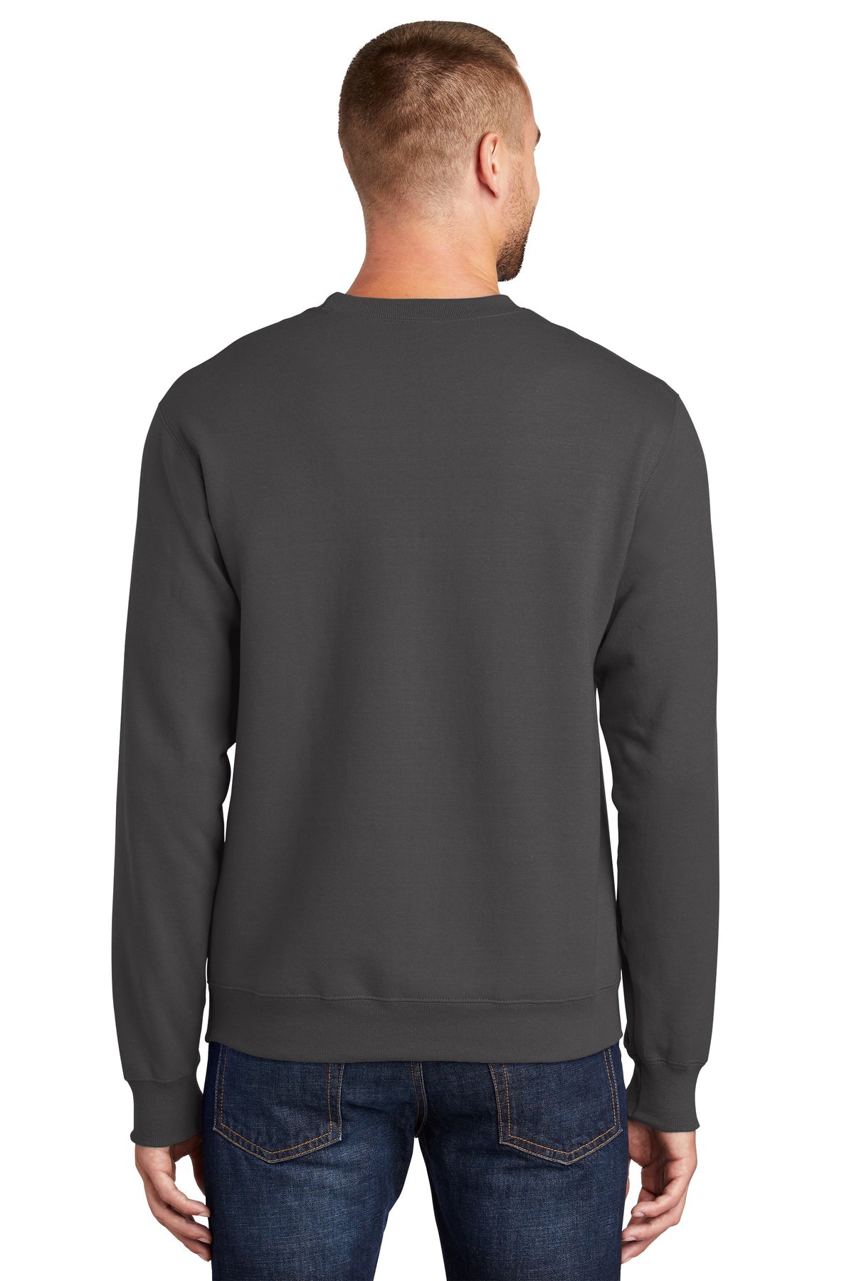 port & company_pc90 _charcoal_company_logo_sweatshirts