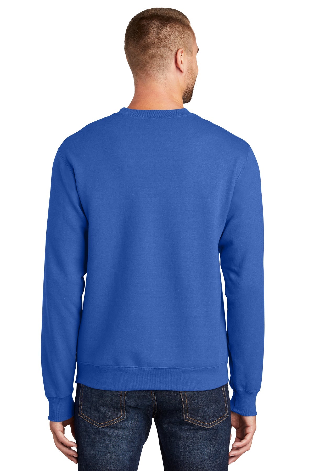 port & company_pc90 _royal_company_logo_sweatshirts