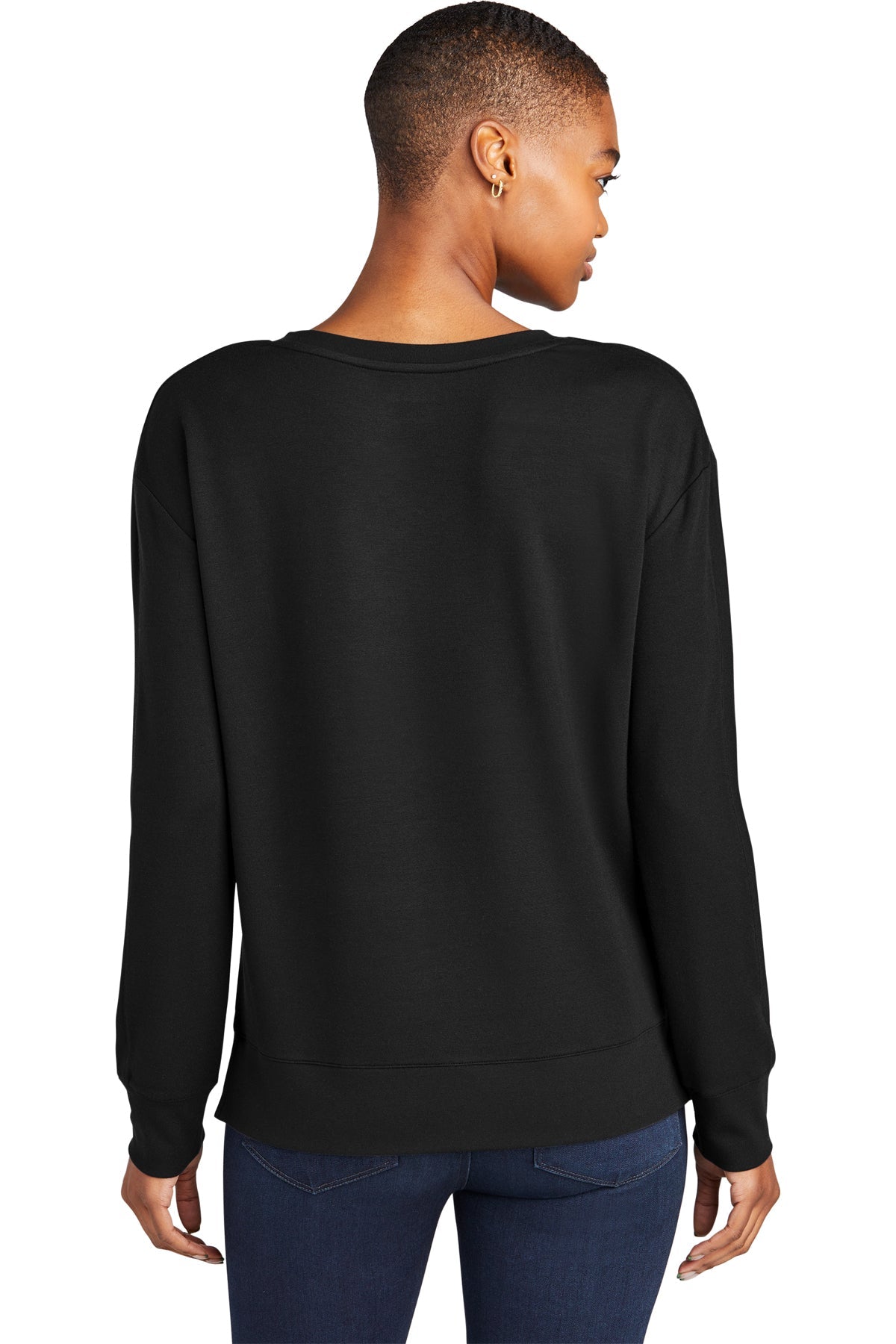OGIO Ladies Luuma Long Sleeve Custom V-Necks, Blacktop