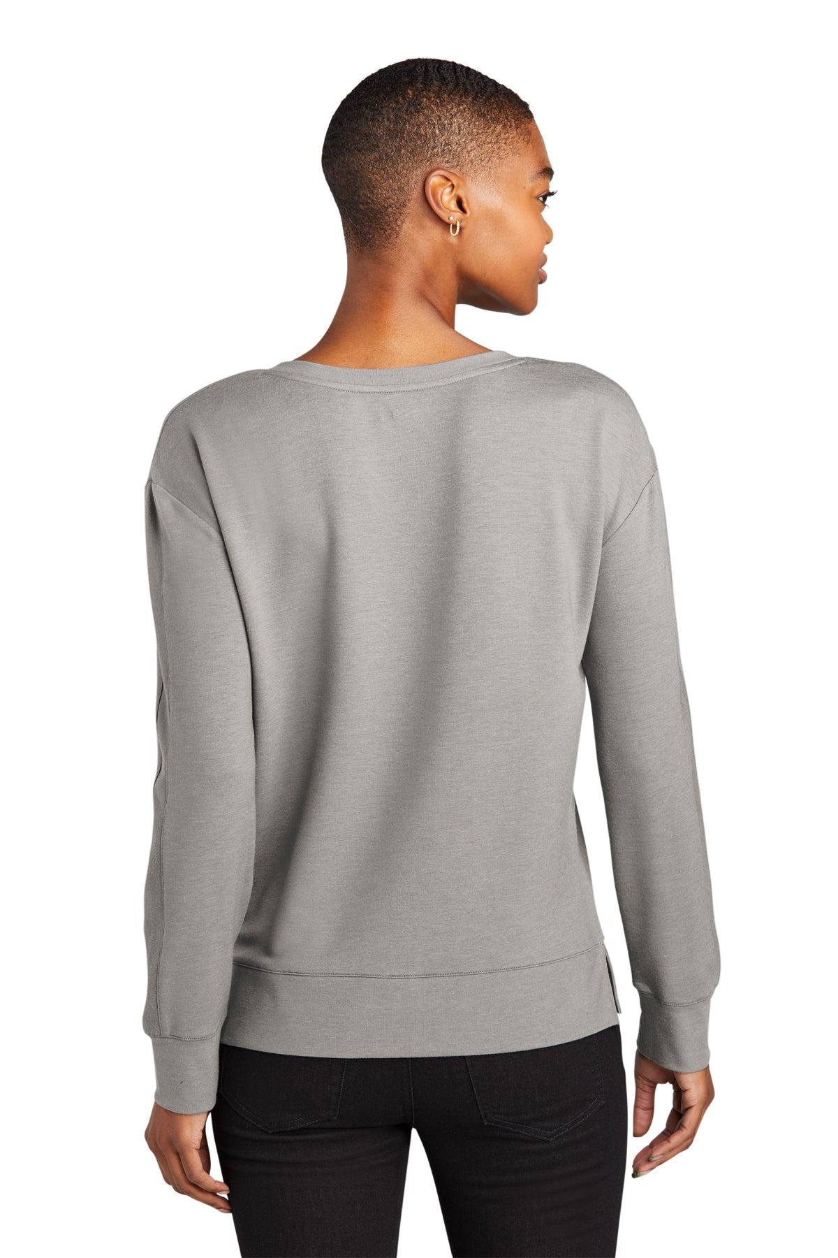 OGIO Ladies Luuma Long Sleeve Custom V-Necks, Petrol Grey