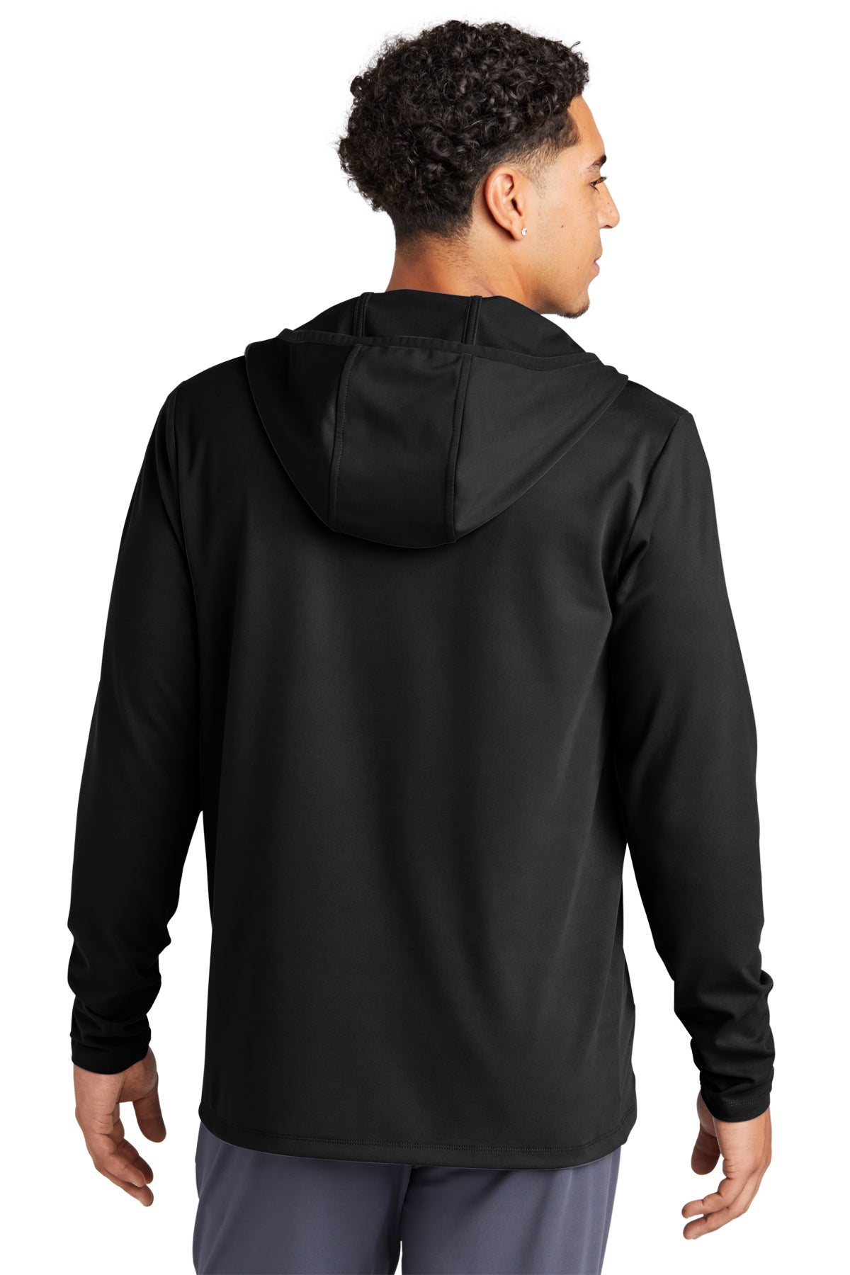 Sport-Tek Branded Circuit Hooded Full-Zip, Deep Black