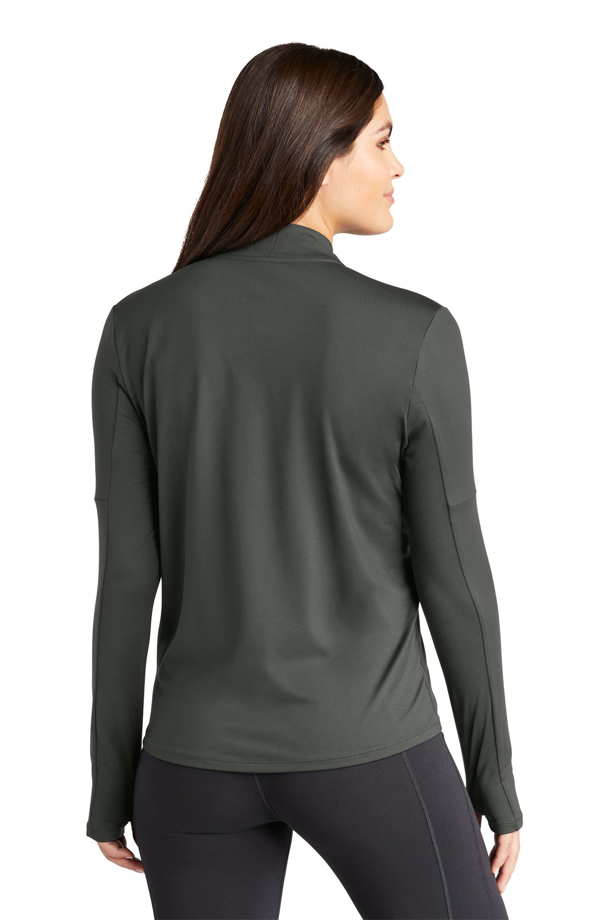 Nike Ladies Dri-FIT Element Custom Quarter Zips, Top Anthracite