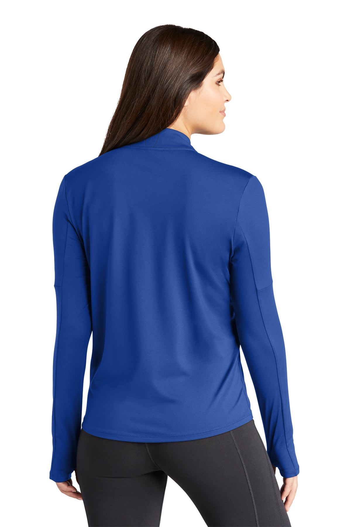 Nike Ladies Dri-FIT Element Custom Quarter Zips, Top Royal