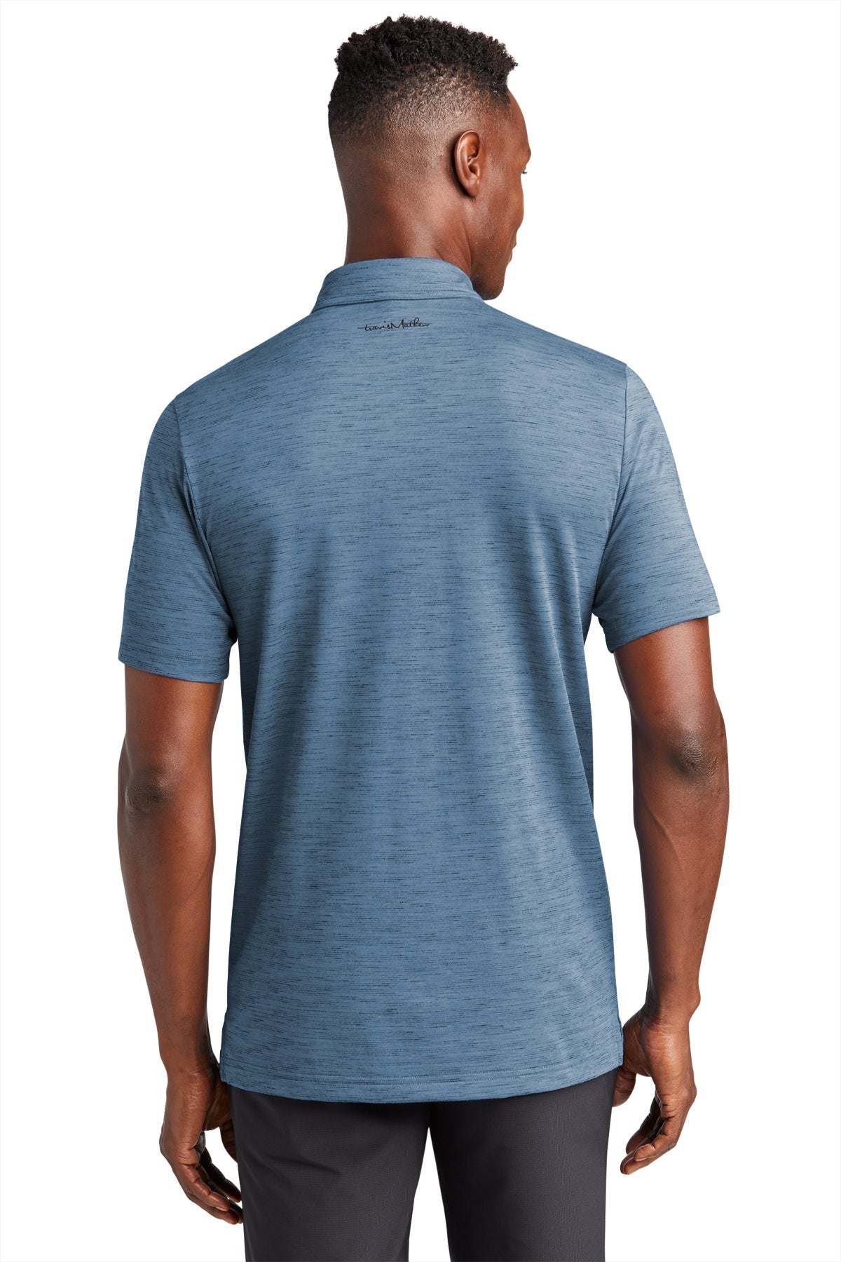 TravisMathew Auckland Slub Polo Riviera Blue