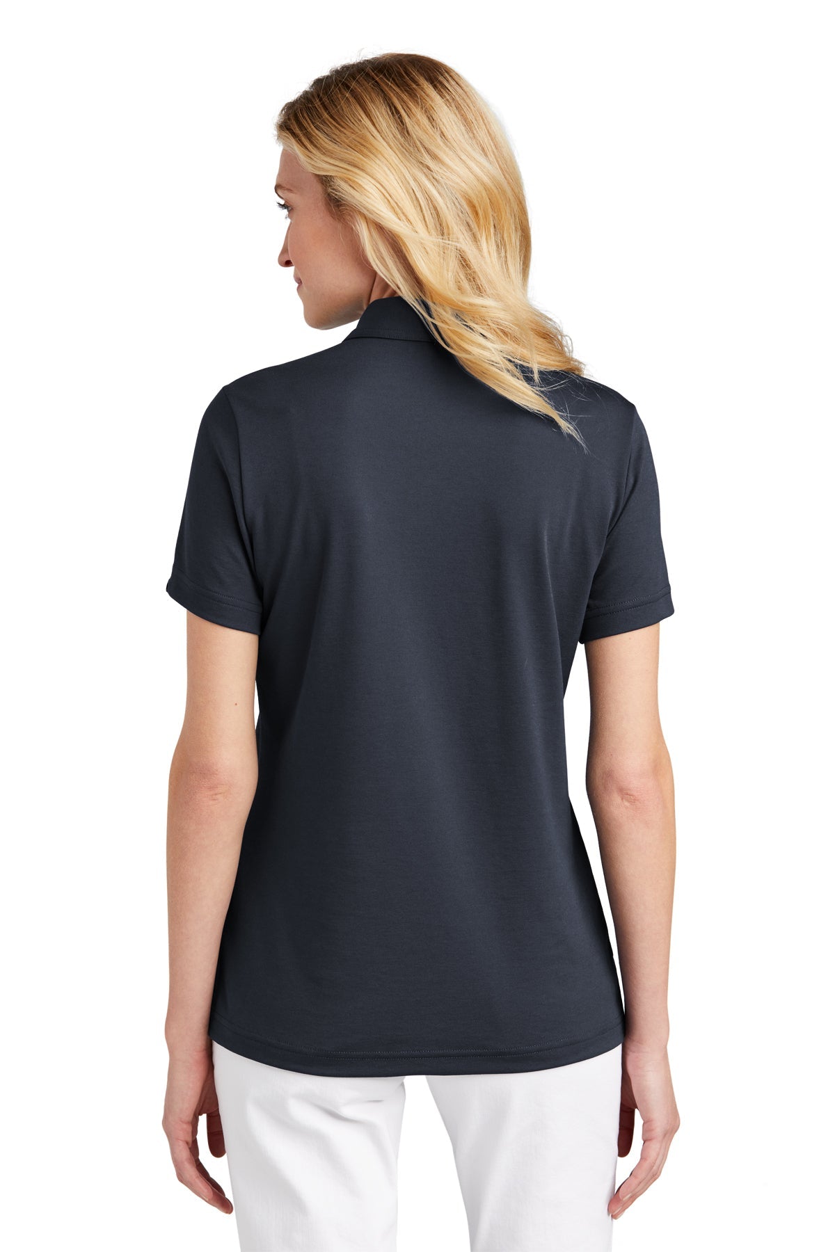 TravisMathew Ladies Oceanside Solid Polo Blue Nights