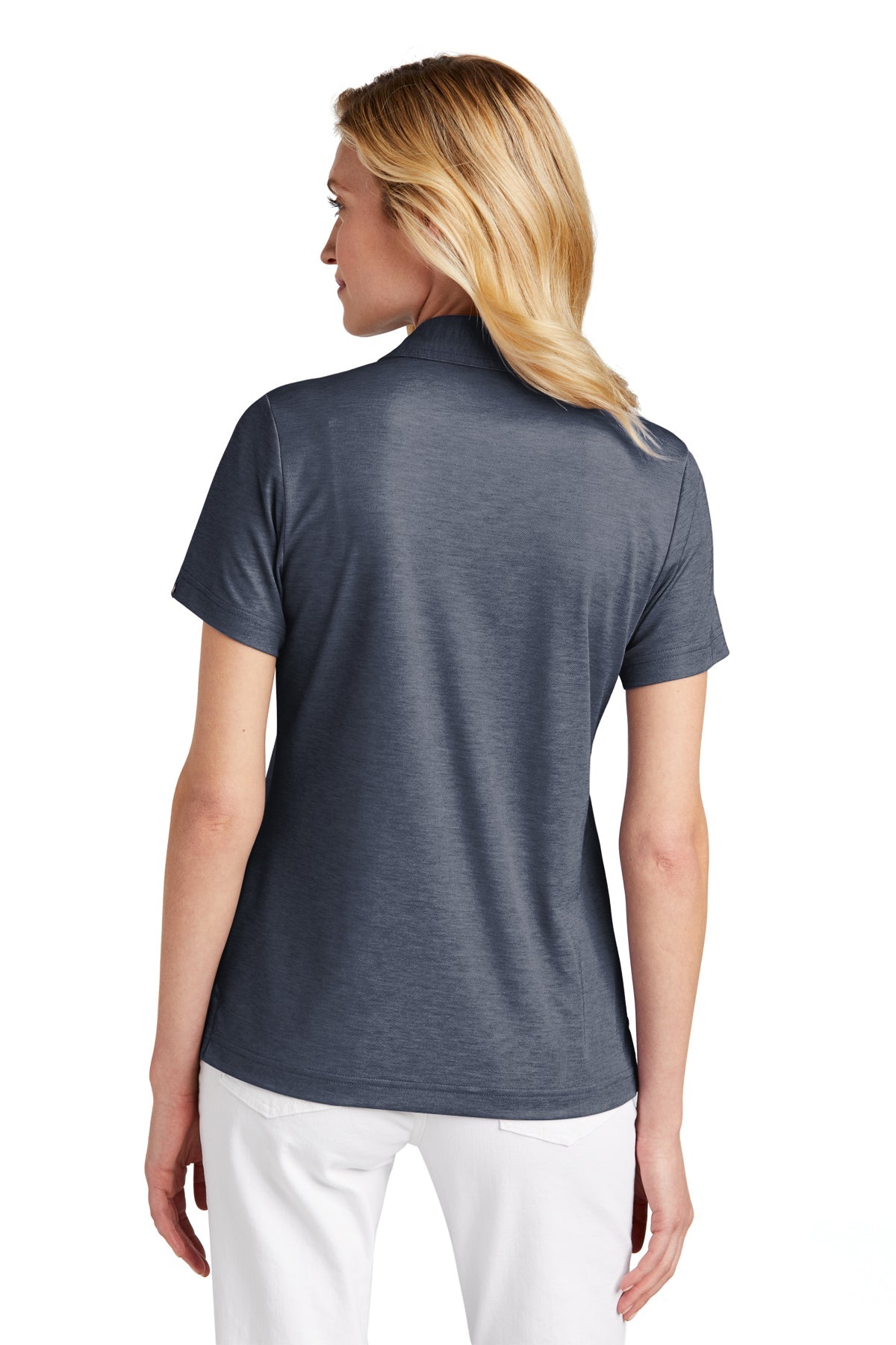 TravisMathew Ladies Oceanside Heather Polo Blue Nights Heather