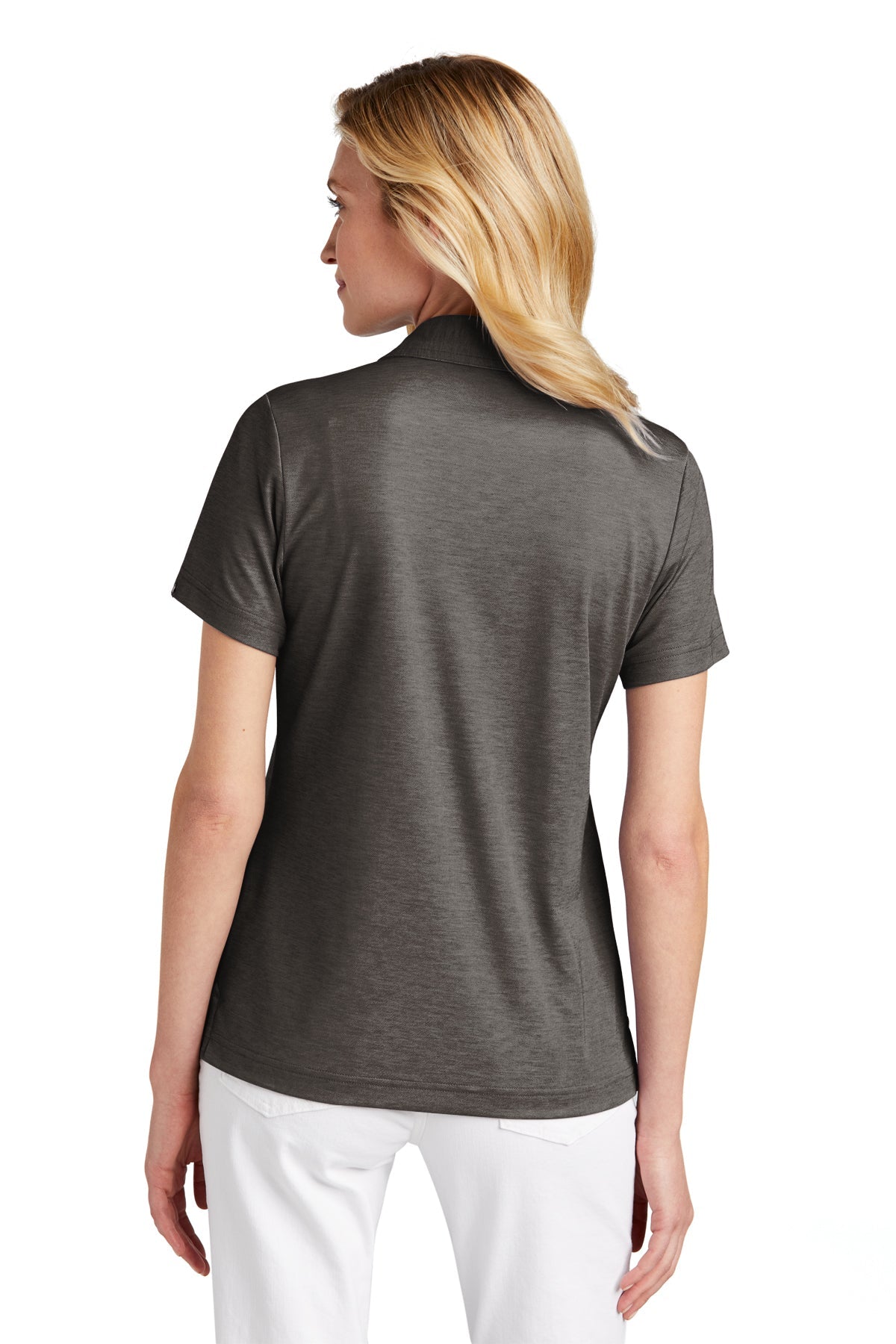 TravisMathew Ladies Oceanside Heather Polo Black Heather
