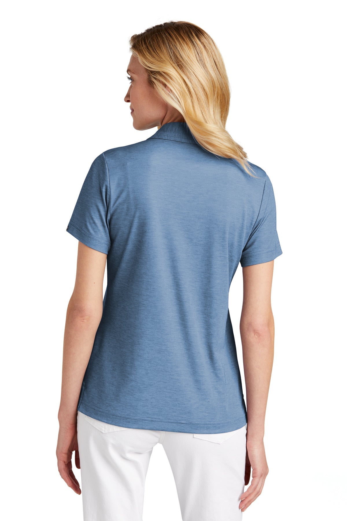 TravisMathew Ladies Oceanside Heather Polo Classic Blue Heather