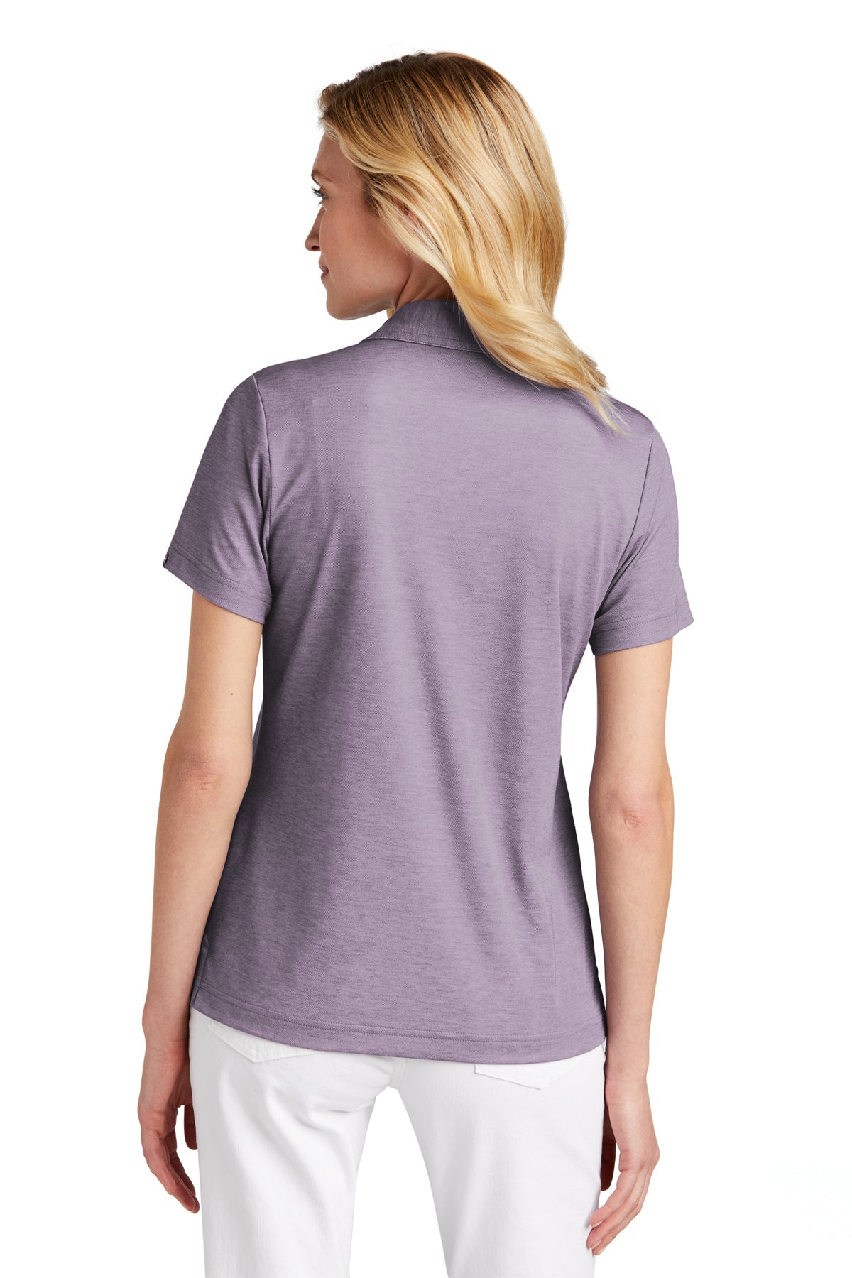 TravisMathew Ladies Oceanside Heather Polo Purple Sage Heather