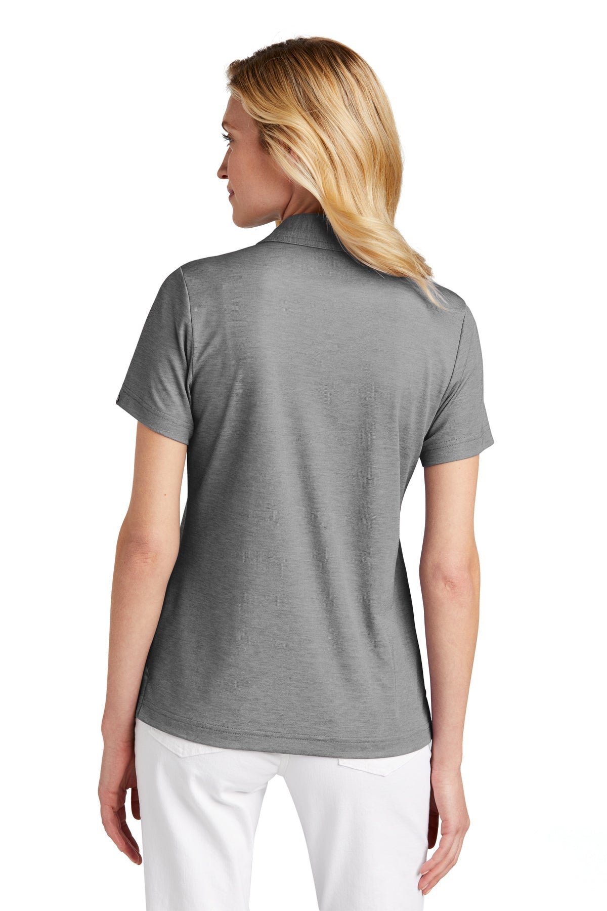 TravisMathew Ladies Oceanside Heather Polo Quiet Shade Grey Heather
