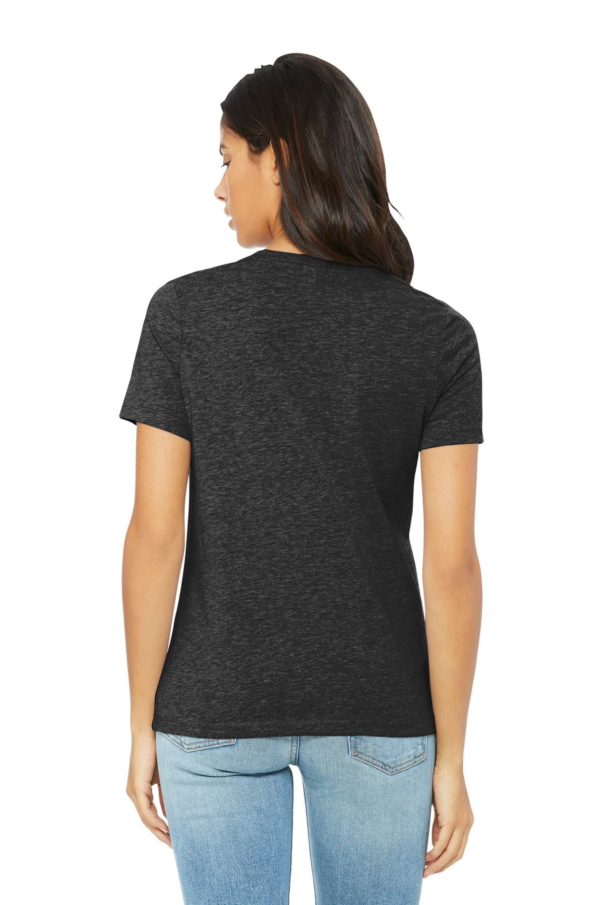 Bella Canvas Womens Relaxed Triblend T-Shirt, Charcoal Black