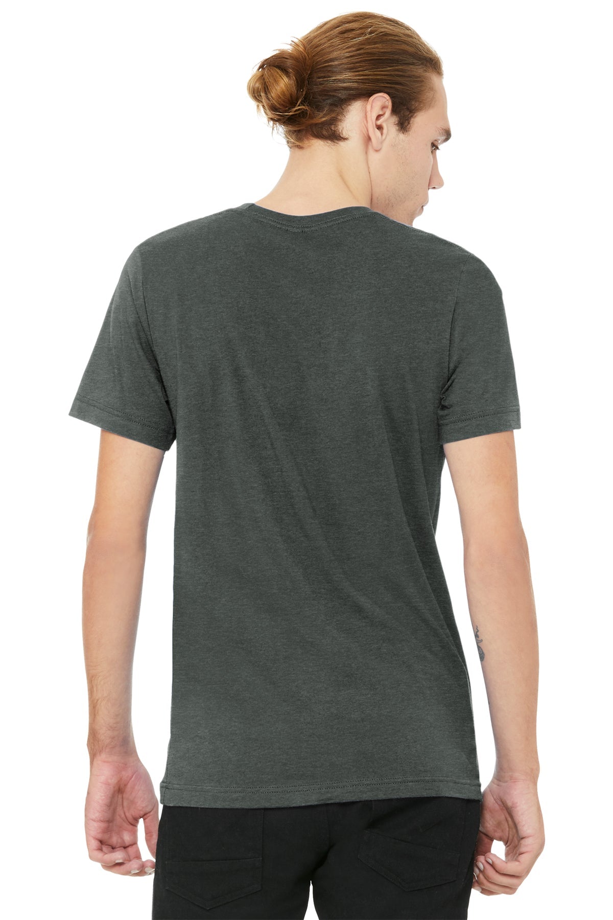 Bella Canvas Unisex Heather  V-Neck, Deep Heather