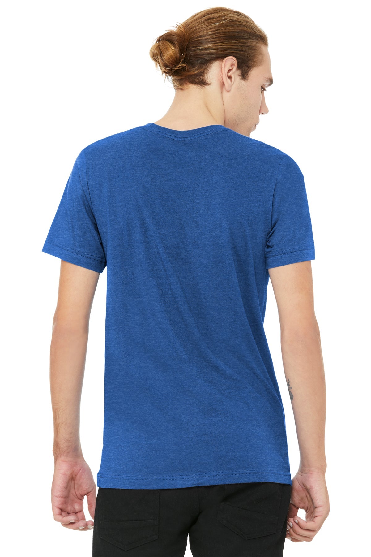 Bella Canvas Unisex Heather  V-Neck, True Royal