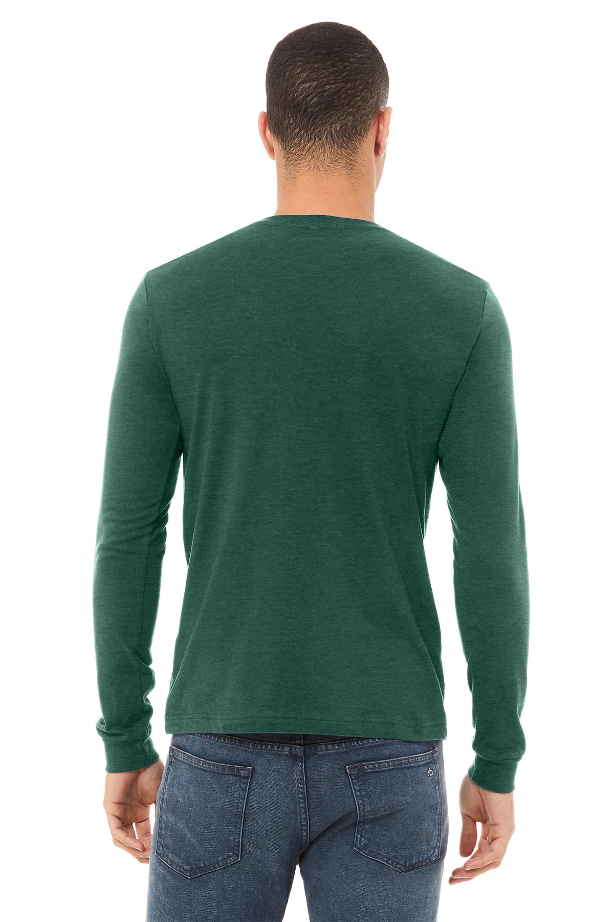 Bella Canvas Unisex Heather Long Sleeve T-Shirt, Forest