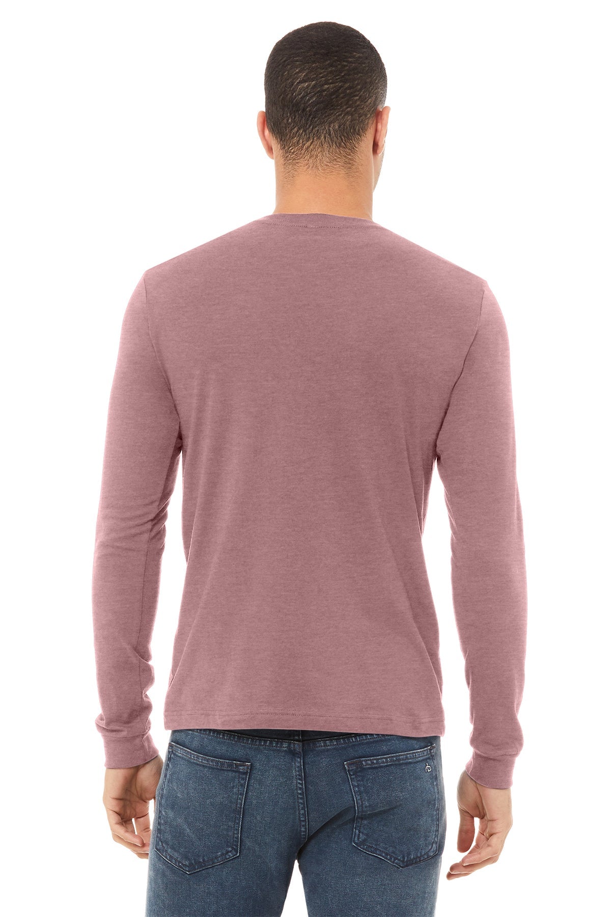 Bella Canvas Unisex Heather Long Sleeve T-Shirt, Mauve