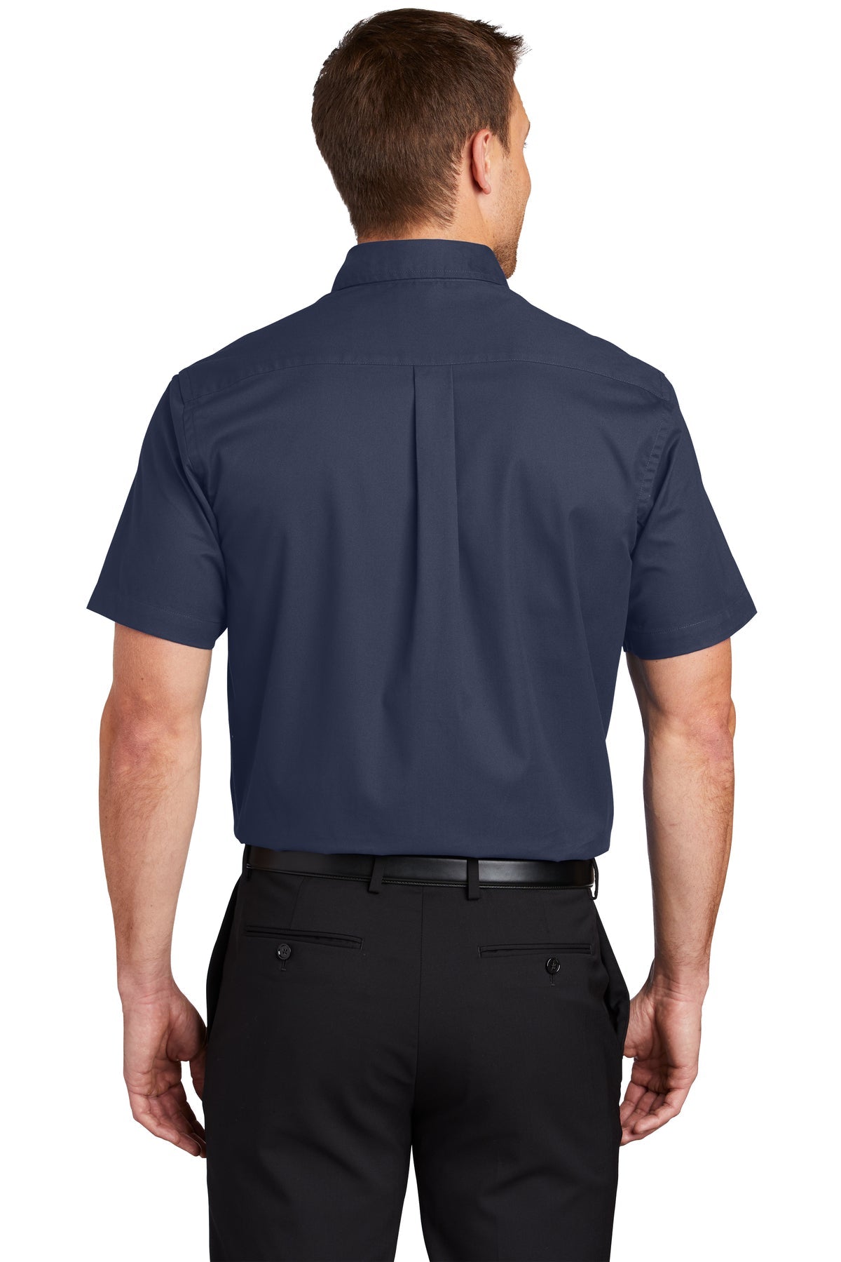 port authority_s508 _navy/light stone_company_logo_button downs