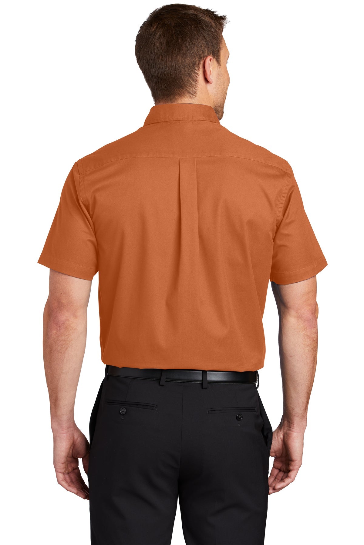 port authority_s508 _texas orange/light stone_company_logo_button downs