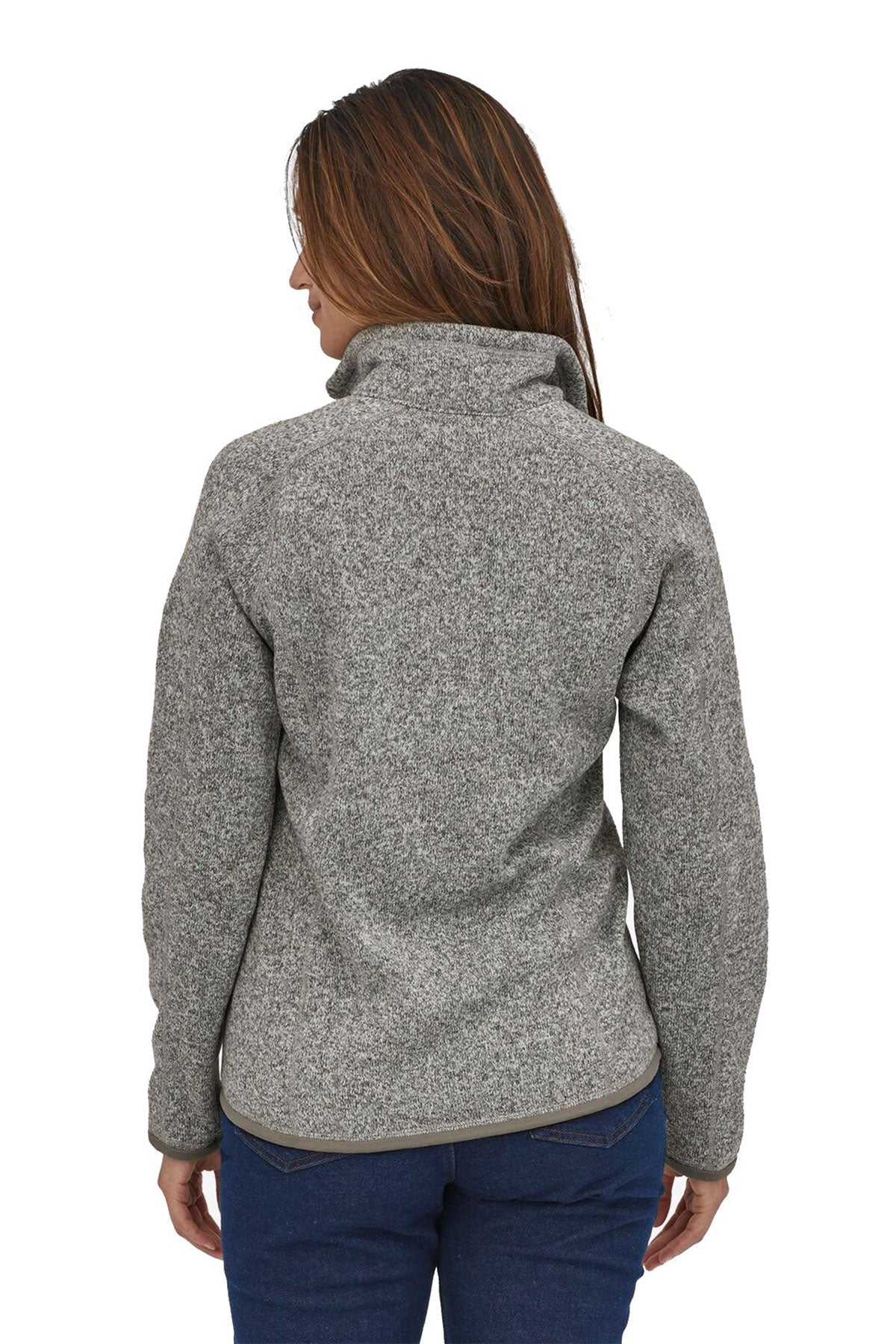 Patagonia Womens Better Sweater Custom Quarter Zips, Birch White [NARENCO]